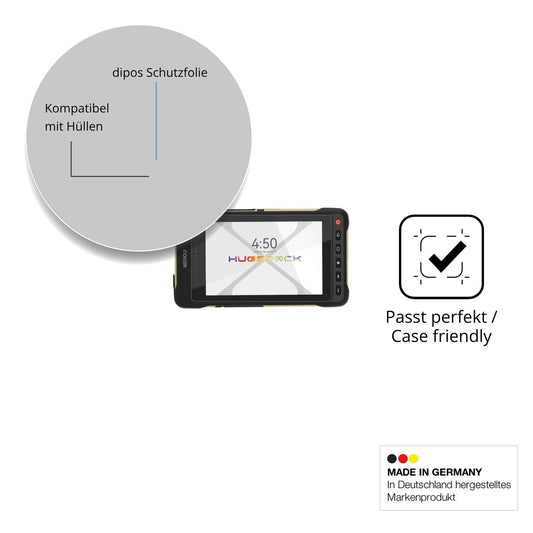 2x Schutzfolie klar für Hugerock X70 Display-Schut (1)