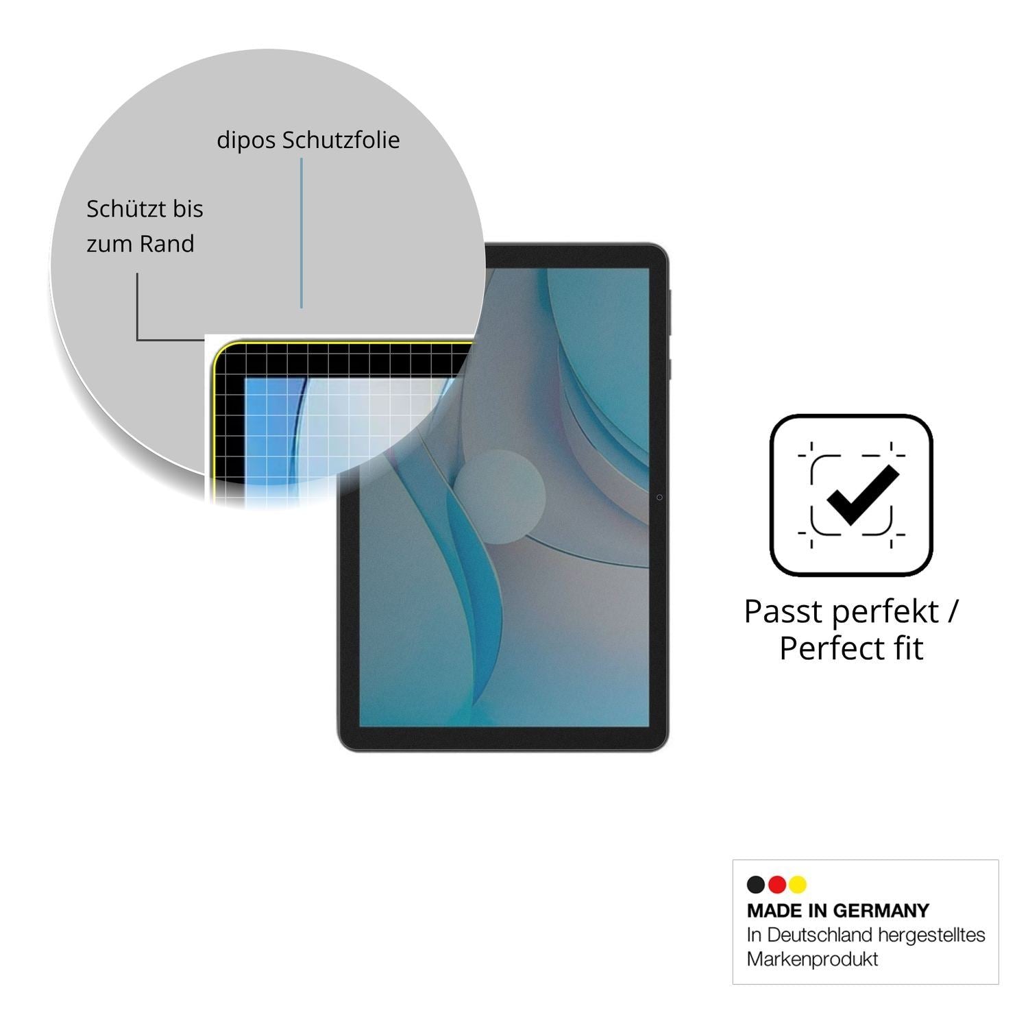 Blickschutzfolie für SPC Gravity 6 SE 10.1 matt Sc (4)