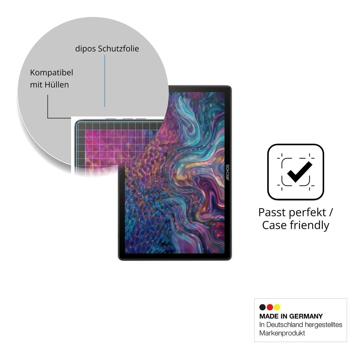 2x Schutzfolie klar für Archos T105 FHD 4G Ultra D (6)