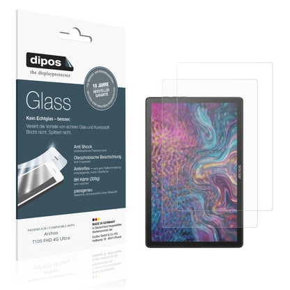 2x 9H Schutzfolie matt für Archos T105 FHD 4G Ultr (1)