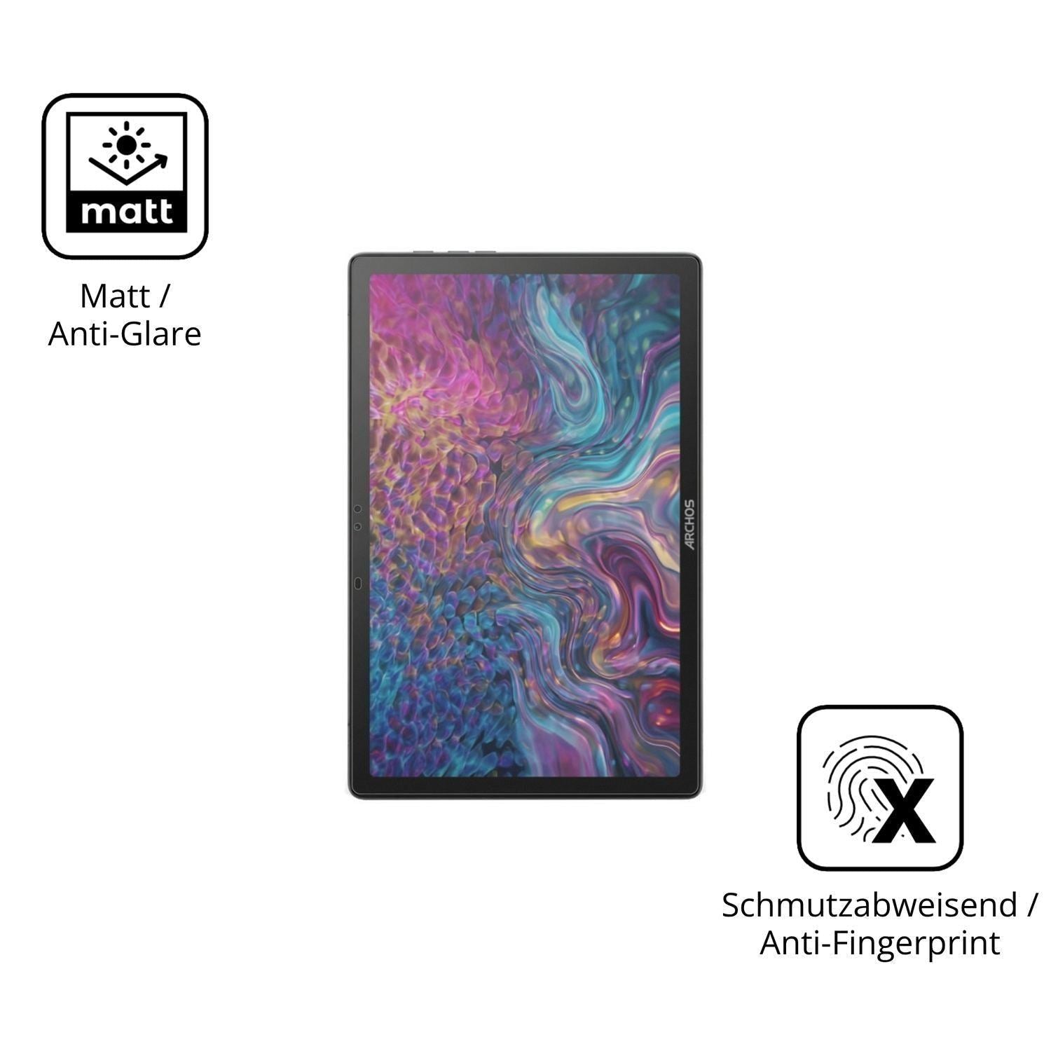2x 9H Schutzfolie matt für Archos T105 FHD 4G Ultr (5)