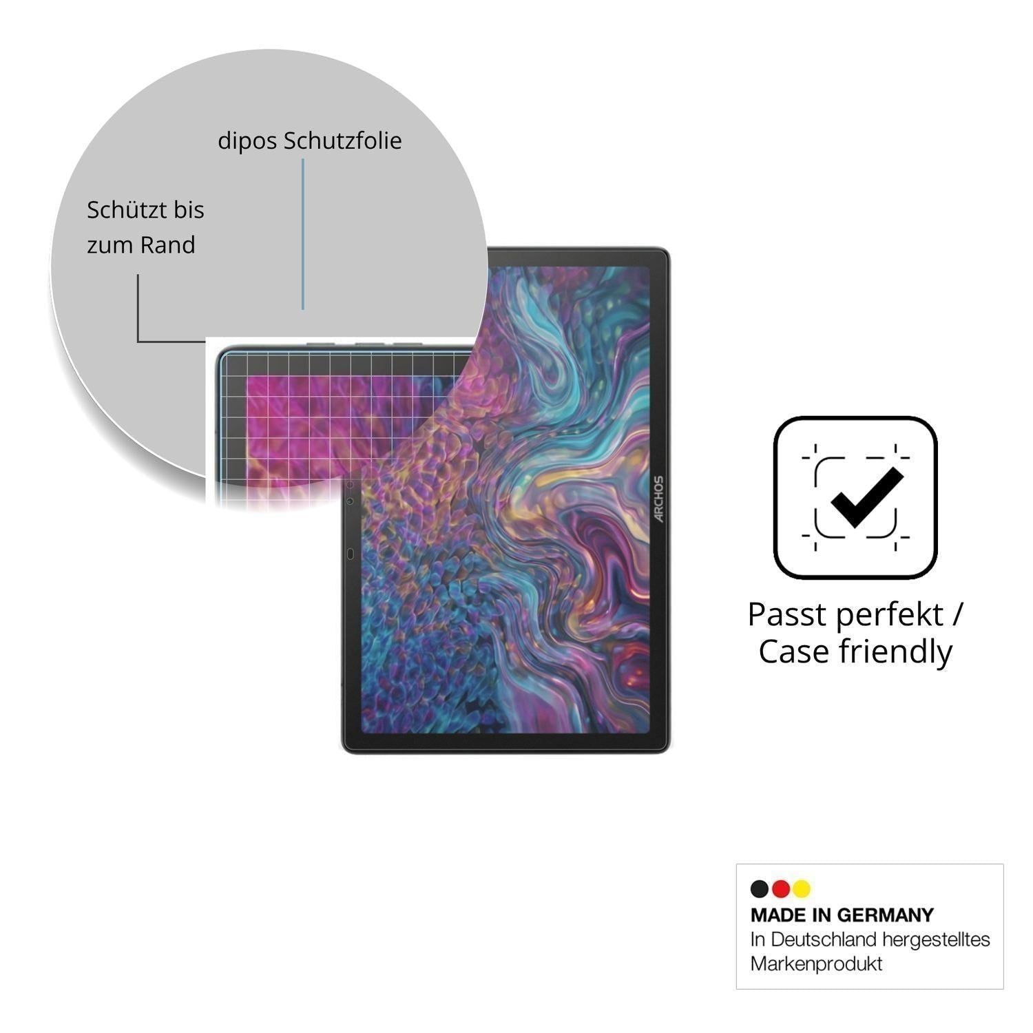 2x 9H Schutzfolie matt für Archos T105 FHD 4G Ultr (6)