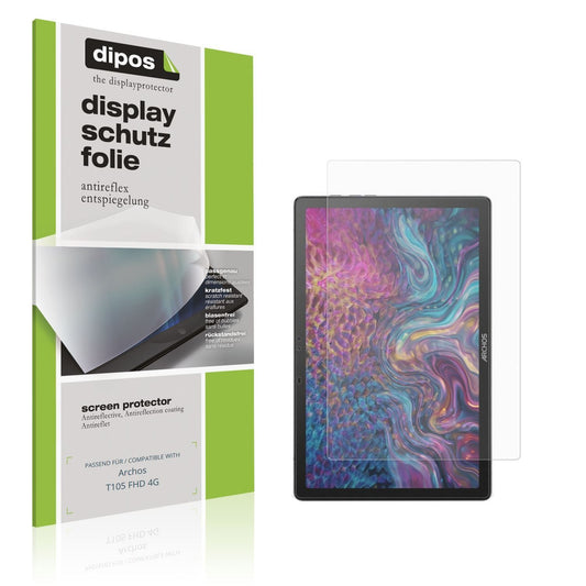 2x Schutzfolie matt für Archos T105 FHD 4G Display (1)