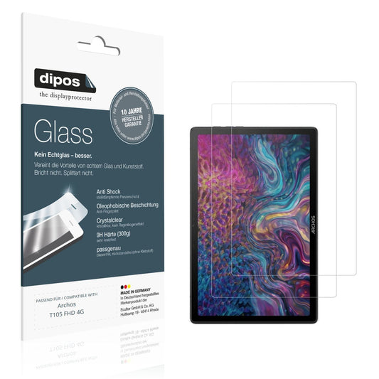 2x 9H Schutzfolie für Archos T105 FHD 4G Panzerfol (1)