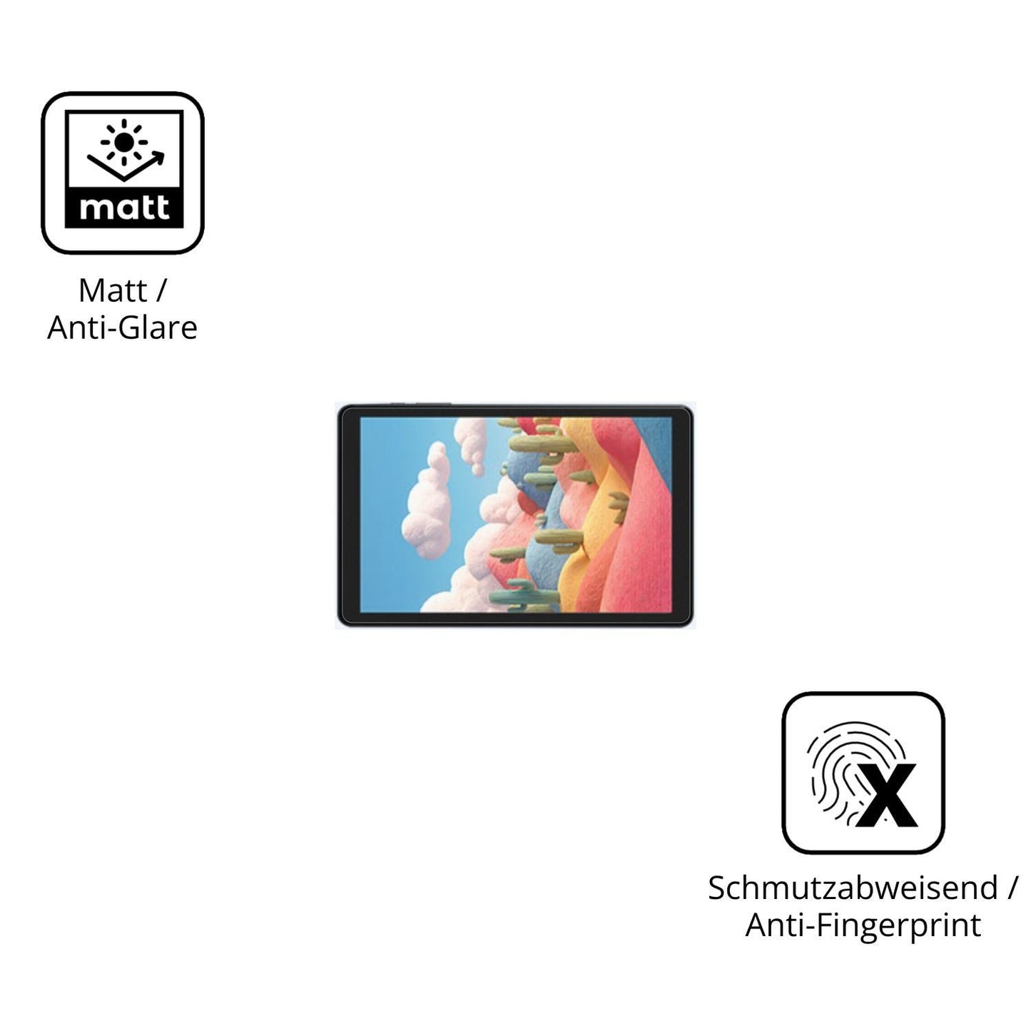 2x 9H Schutzfolie matt für ALLDOCUBE Kido 8 Zoll P (5)