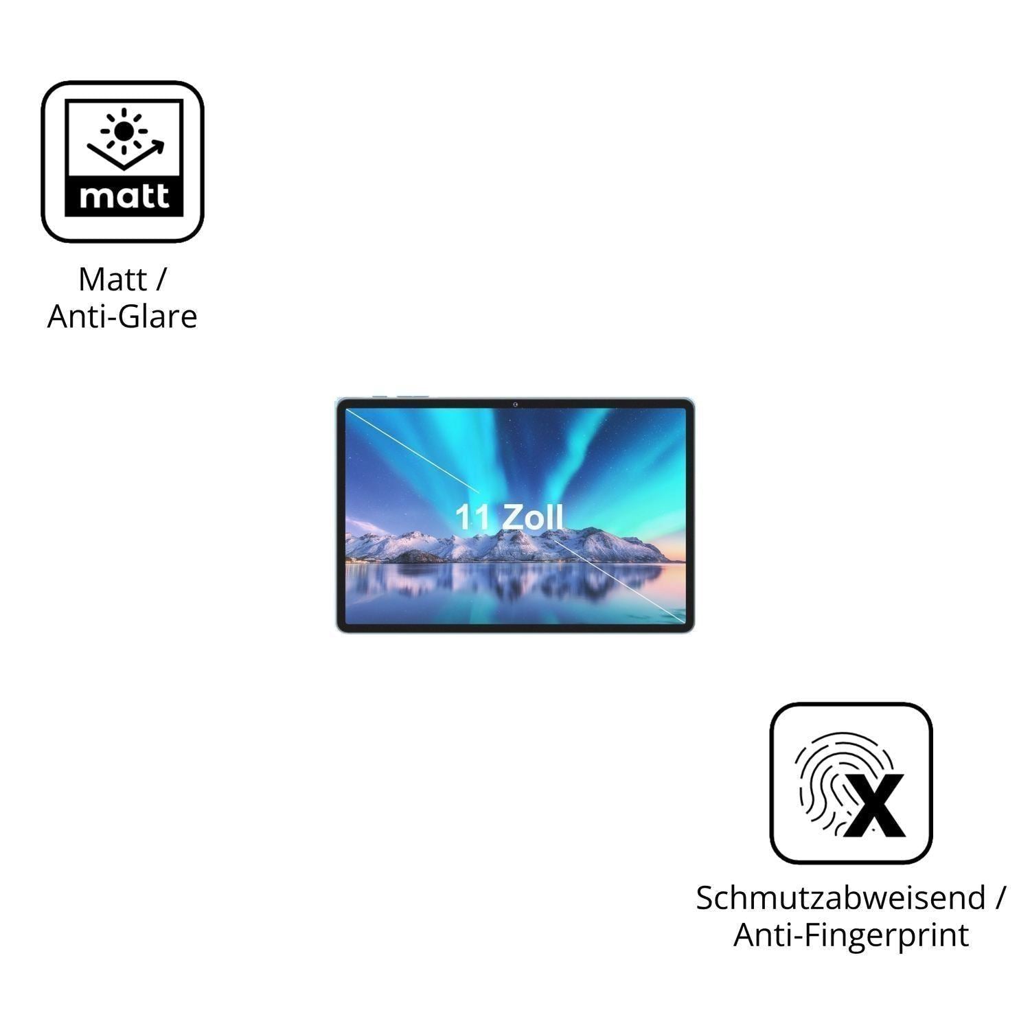 2x Schutzfolie matt für ZIOVO Z128 Display-Schutzf (5)