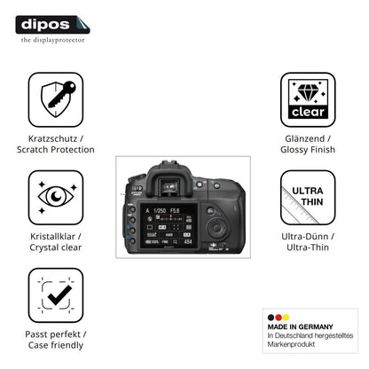 4x Schutzfolie klar für Sony DSLR-A200 Display-Sch (7)