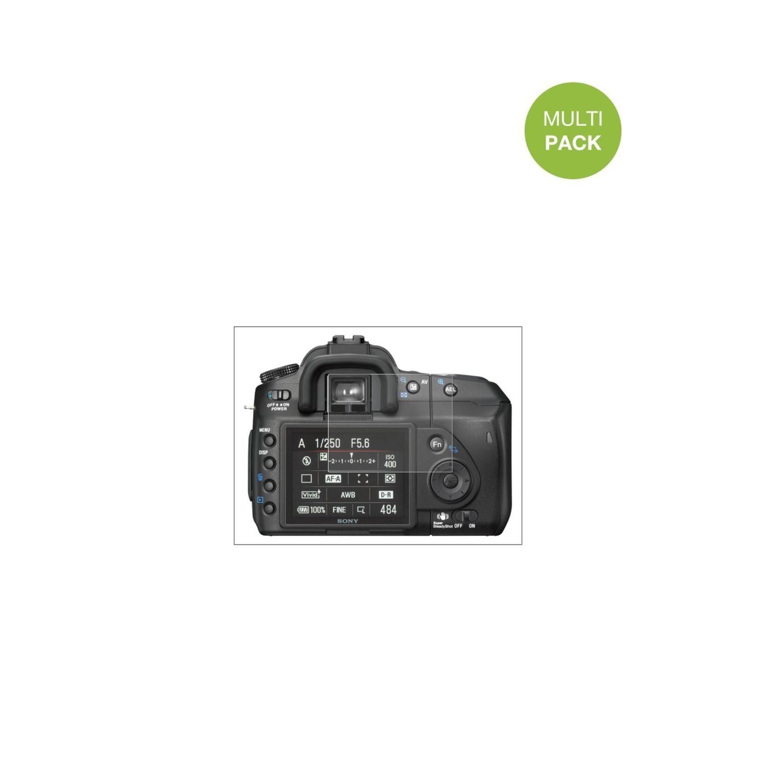 4x Schutzfolie matt für Sony DSLR-A200 Display-Sch (2)