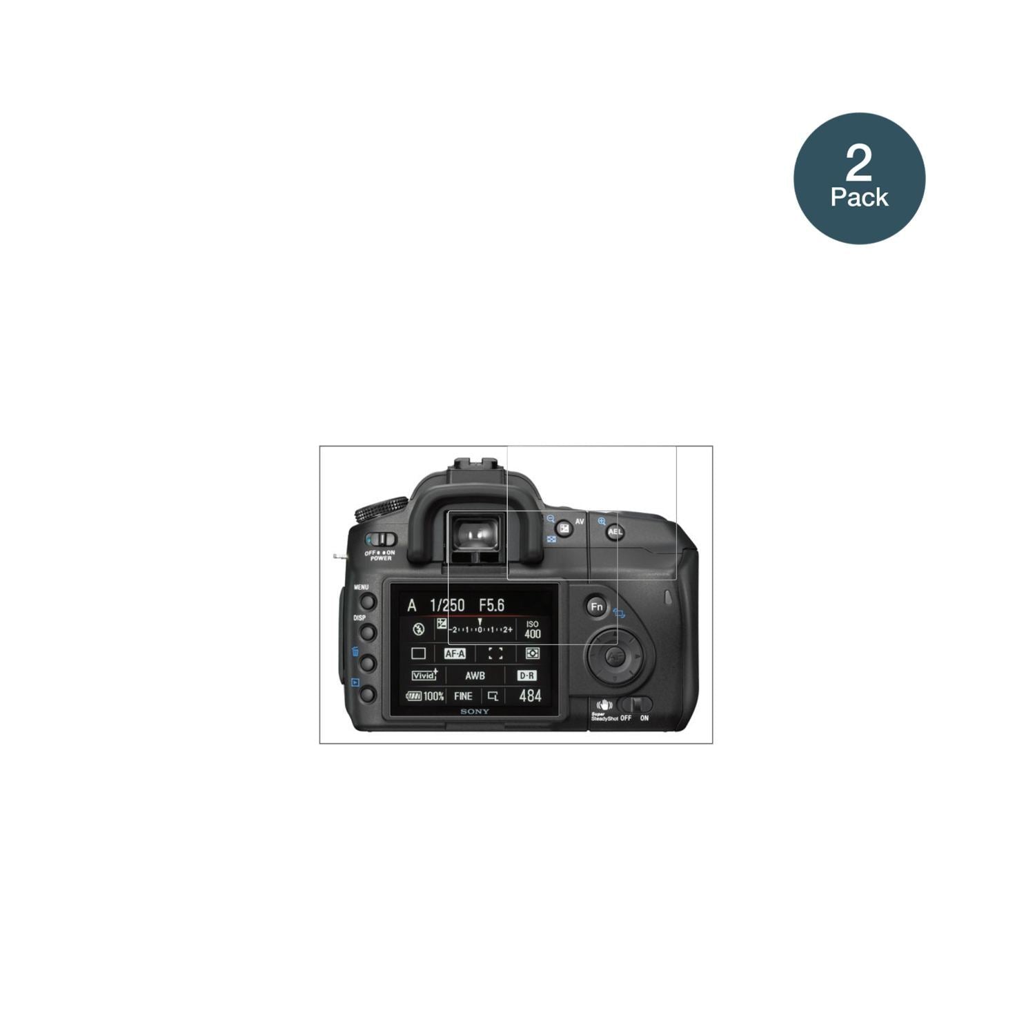 2x 9H Schutzfolie für Sony DSLR-A200 Panzerfolie (2)