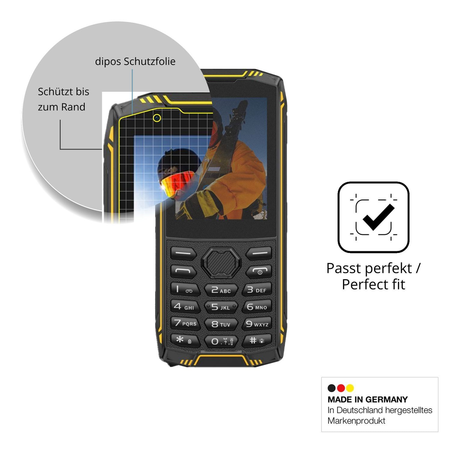 Blickschutzfolie für Ulefone Armor Mini 5 matt Sch (4)