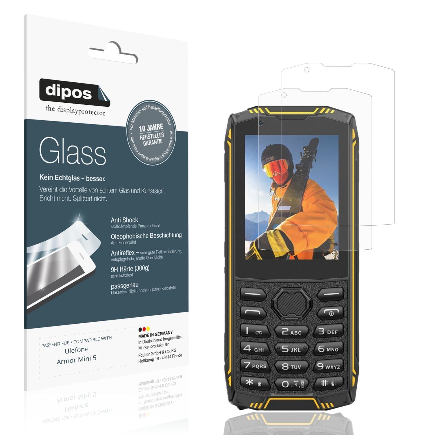 2x 9H Schutzfolie matt für Ulefone Armor Mini 5 Pa (1)