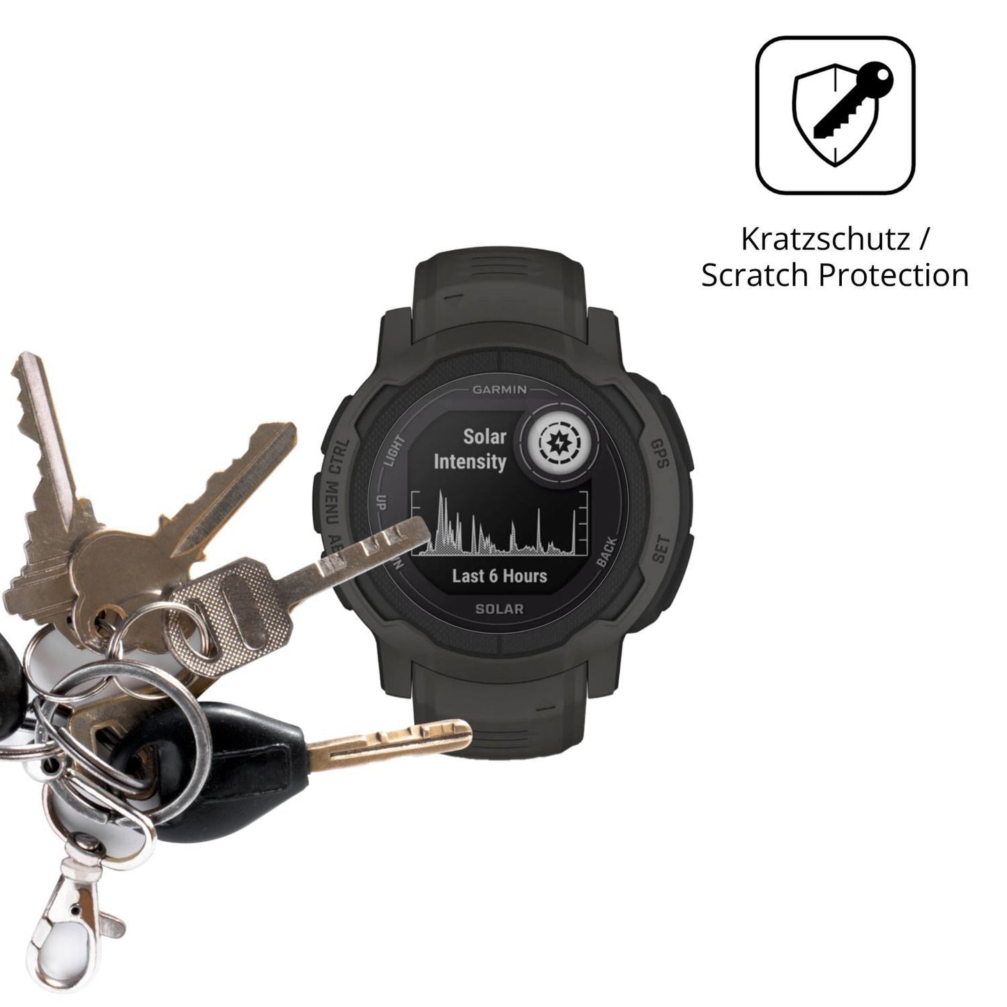 6x Schutzfolie klar für Garmin Instinct 2 Solar Di (4)