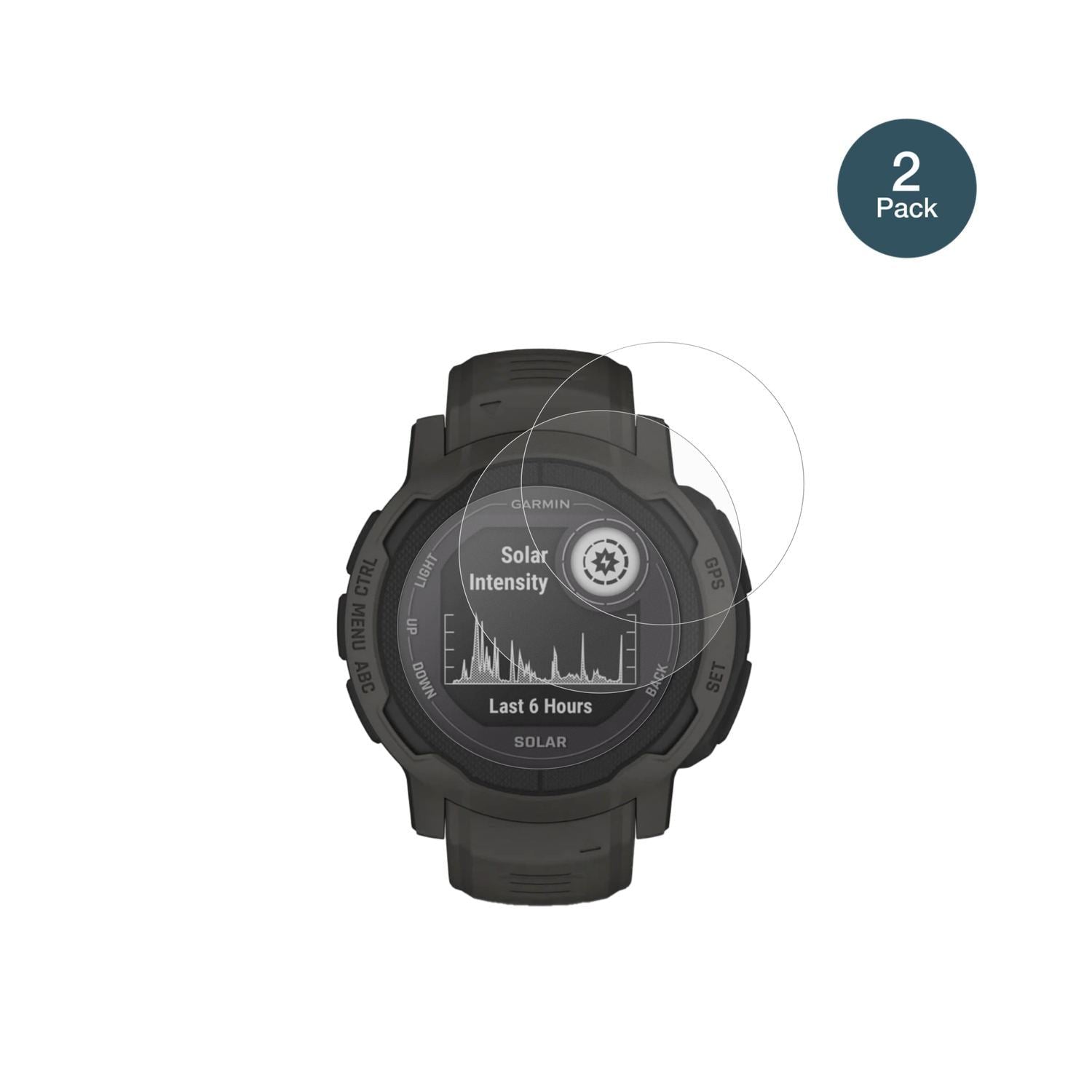 2x 9H Schutzfolie matt für Garmin Instinct 2 Solar (2)