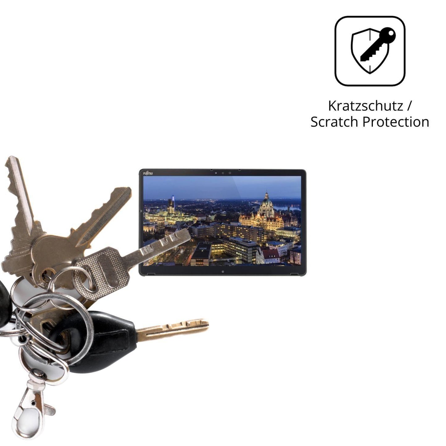 2x Schutzfolie klar für Fujitsu Stylistic Q739 Dis (4)