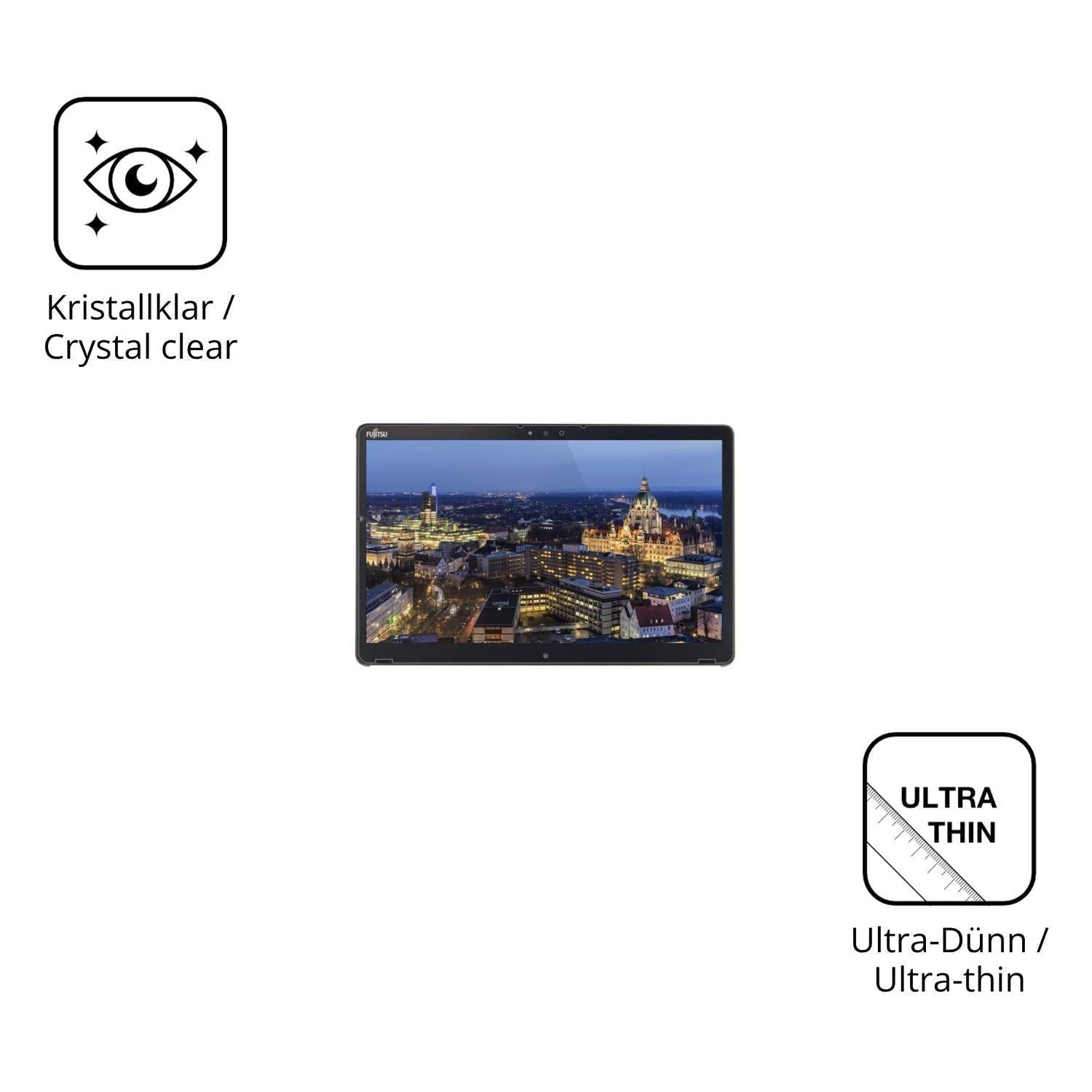 2x Schutzfolie klar für Fujitsu Stylistic Q739 Dis (5)