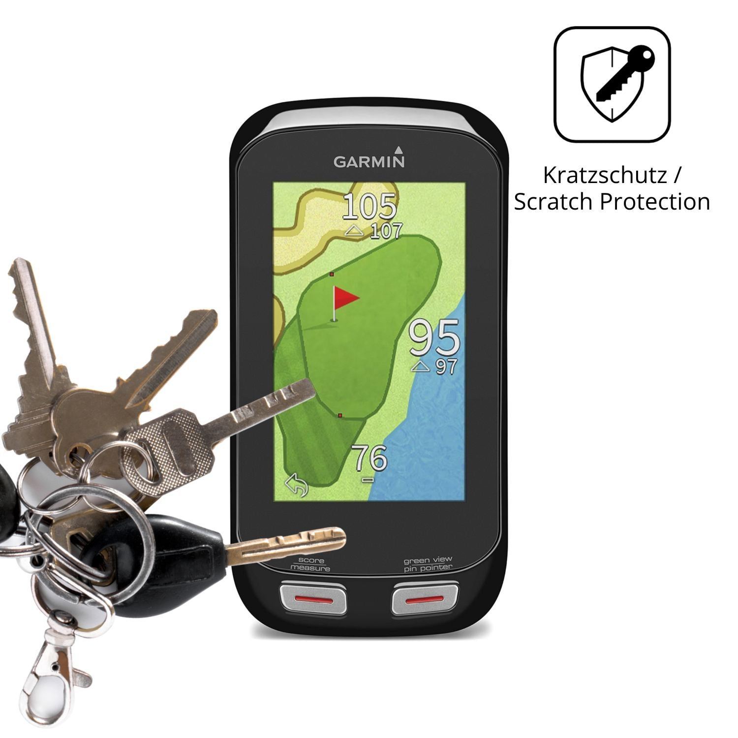 2x Schutzfolie matt für Garmin Approach G8 Display (4)