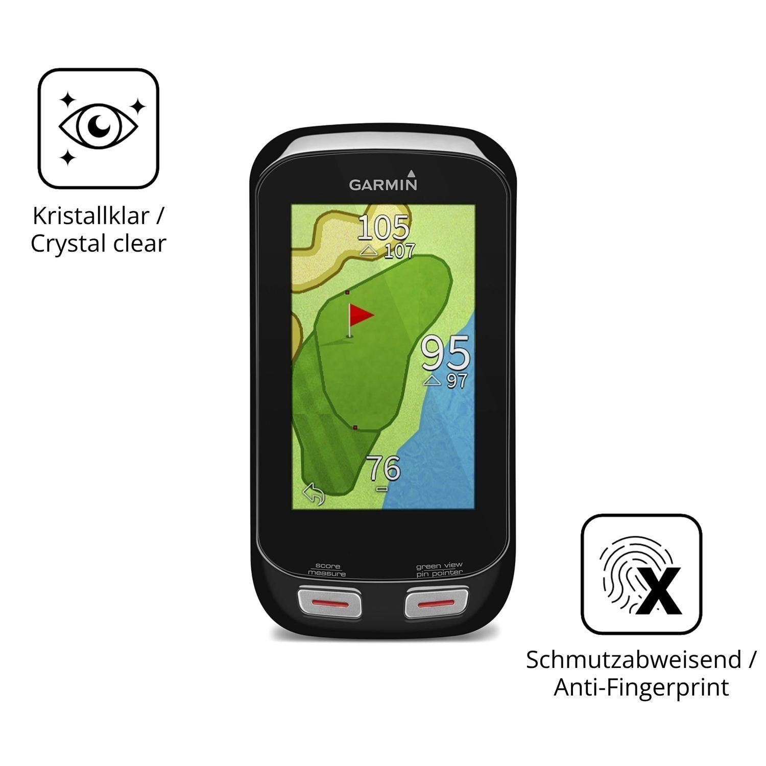 2x 9H Schutzfolie für Garmin Approach G8 Panzerfol (5)