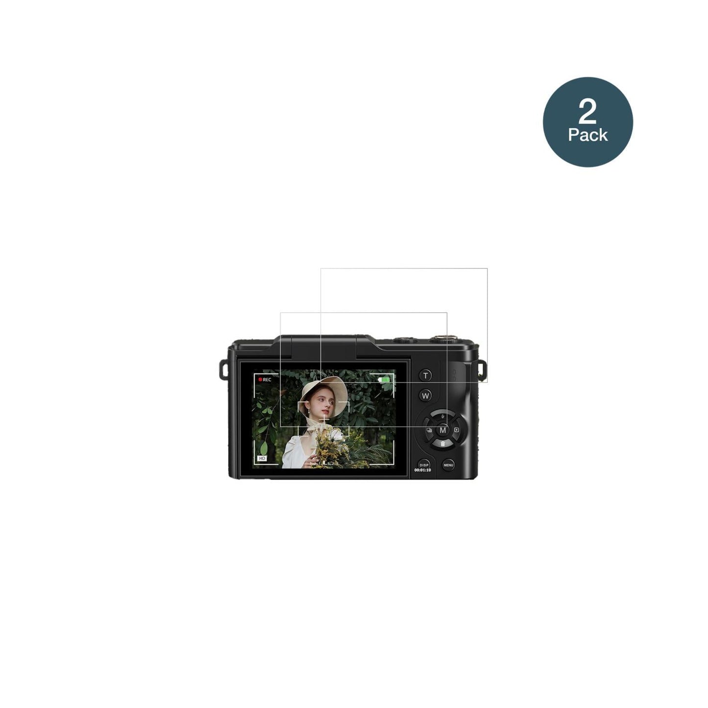 2x 9H Schutzfolie für ZMOQNG BDF321 Mini Kamera Pa (2)