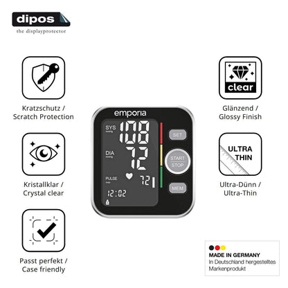 4x Schutzfolie klar für Emporia BPM-V20 Display-Sc (7)