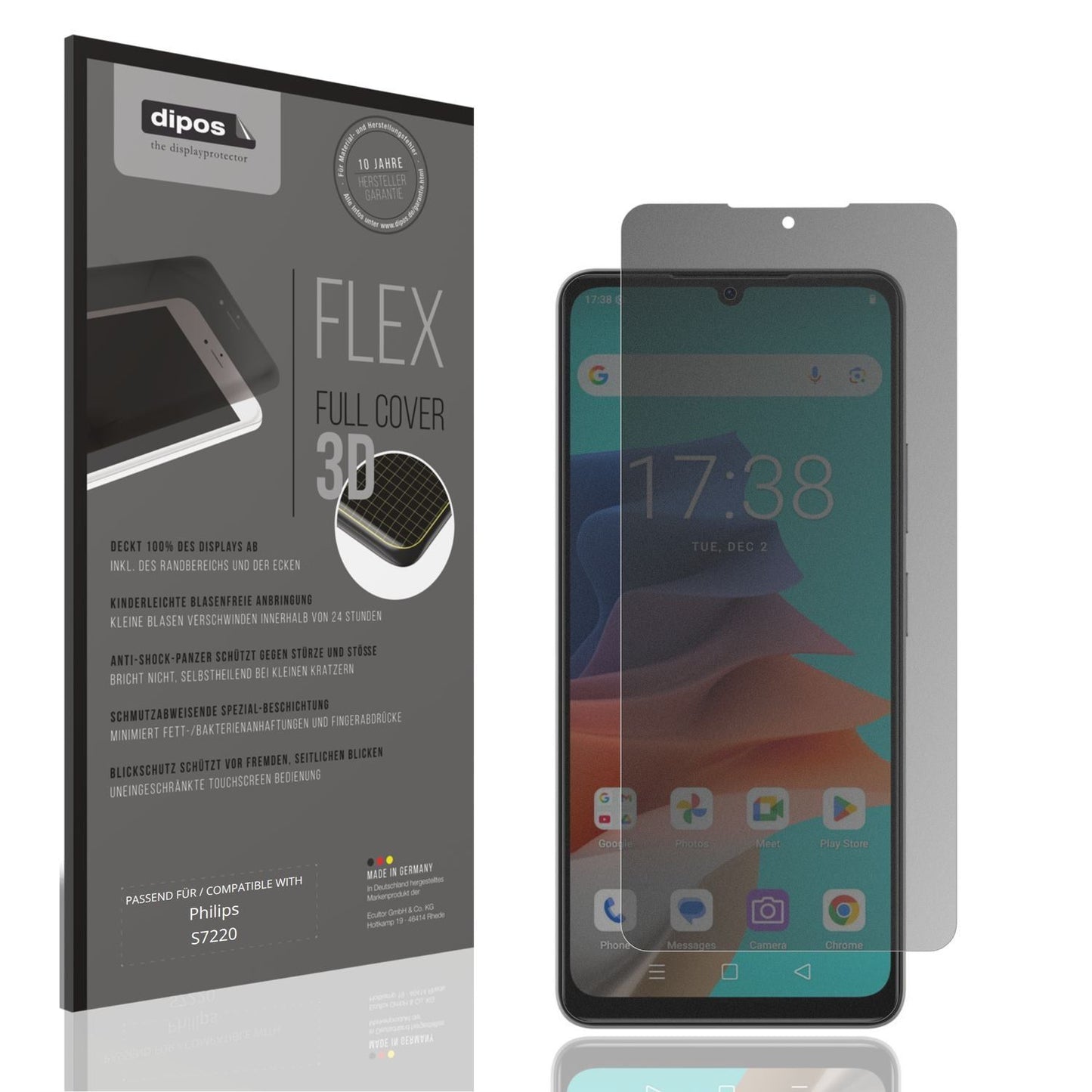 Full Cover Privacy Blickschutzfolie für Philips S7 (1)