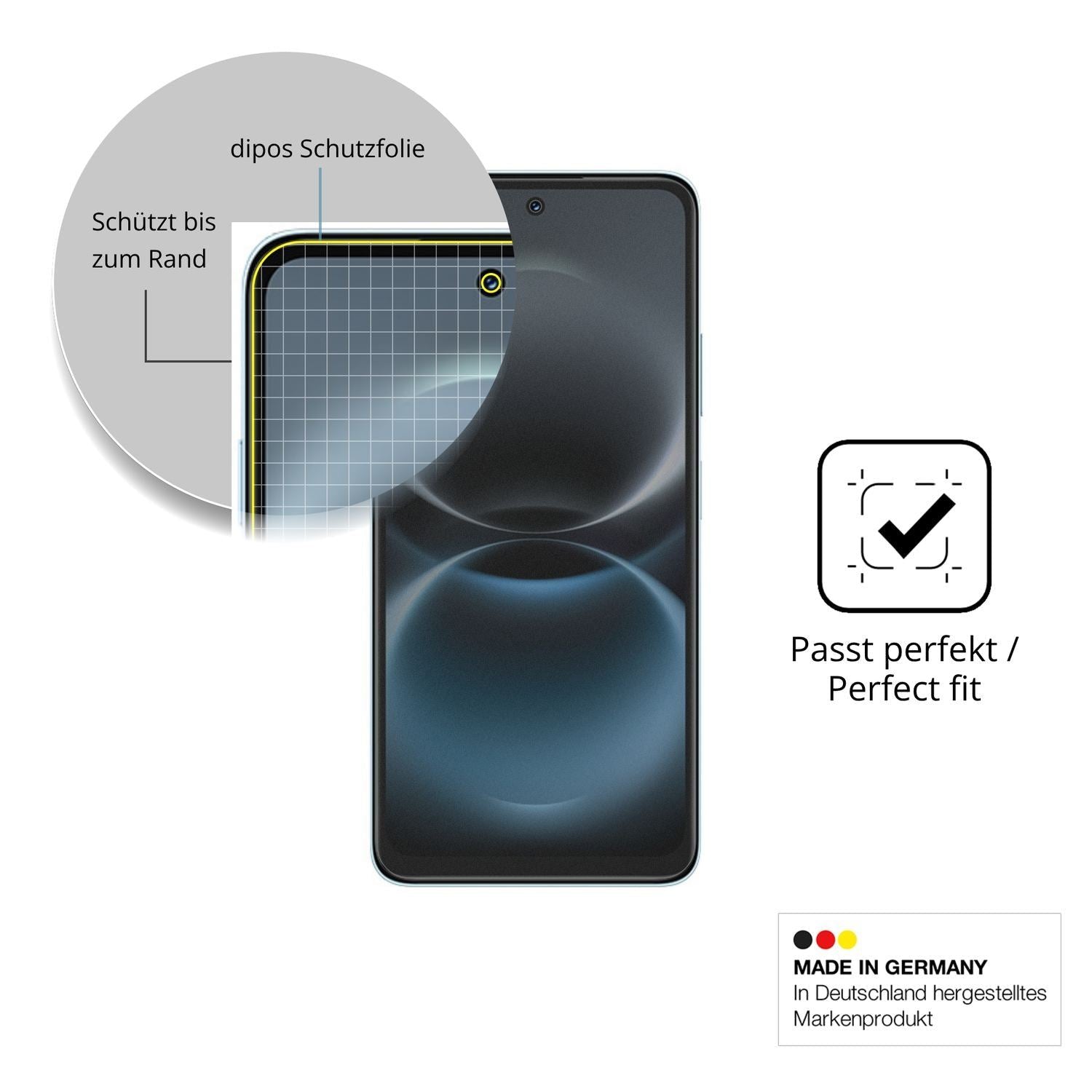 Full Cover Privacy Blickschutzfolie für Huawei Nov (4)