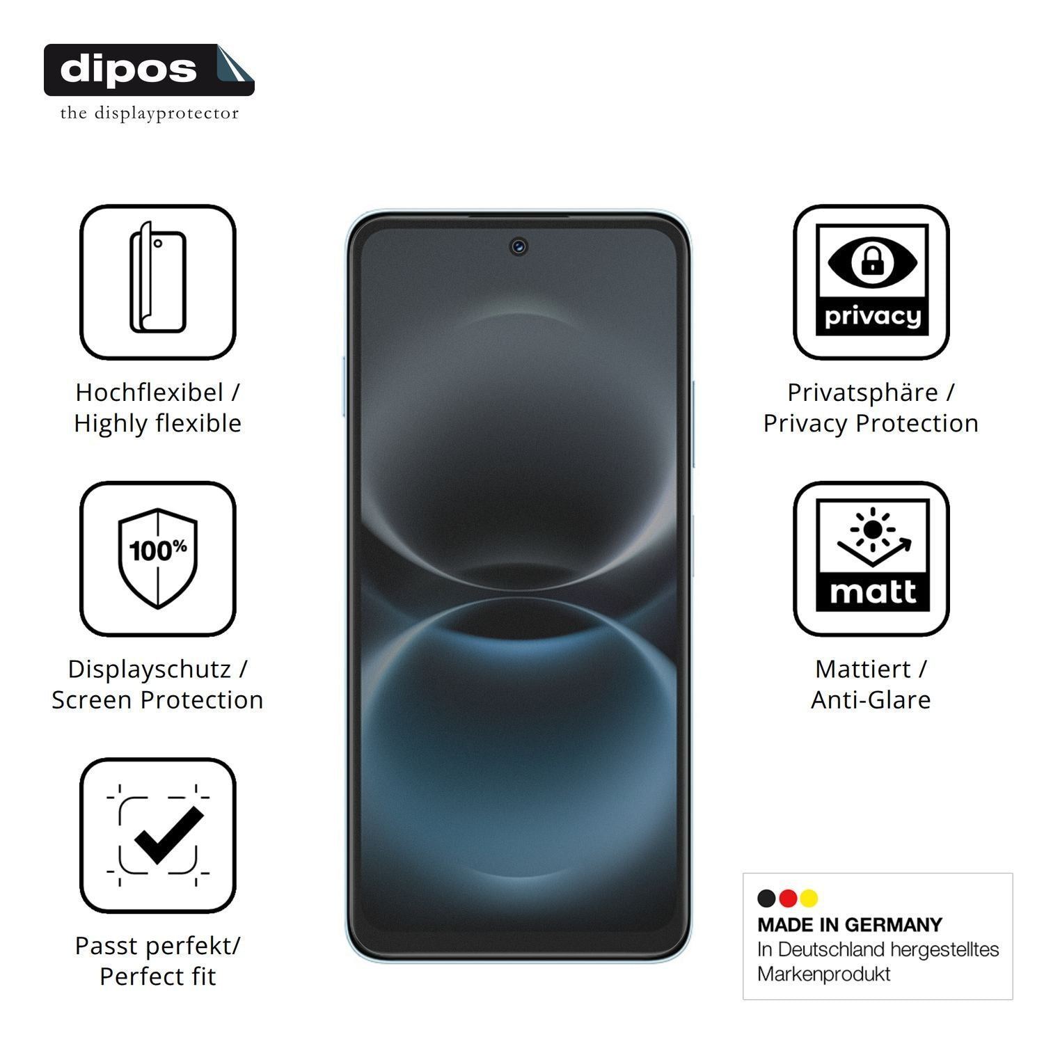 Full Cover Privacy Blickschutzfolie für Huawei Nov (5)