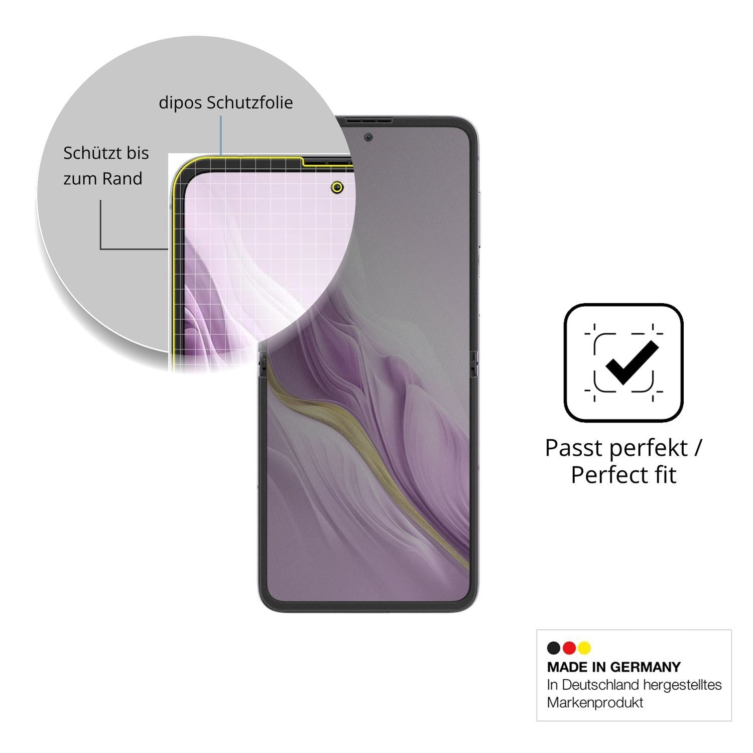 Blickschutzfolie für Blackview Hero 10 Aussenseite (4)
