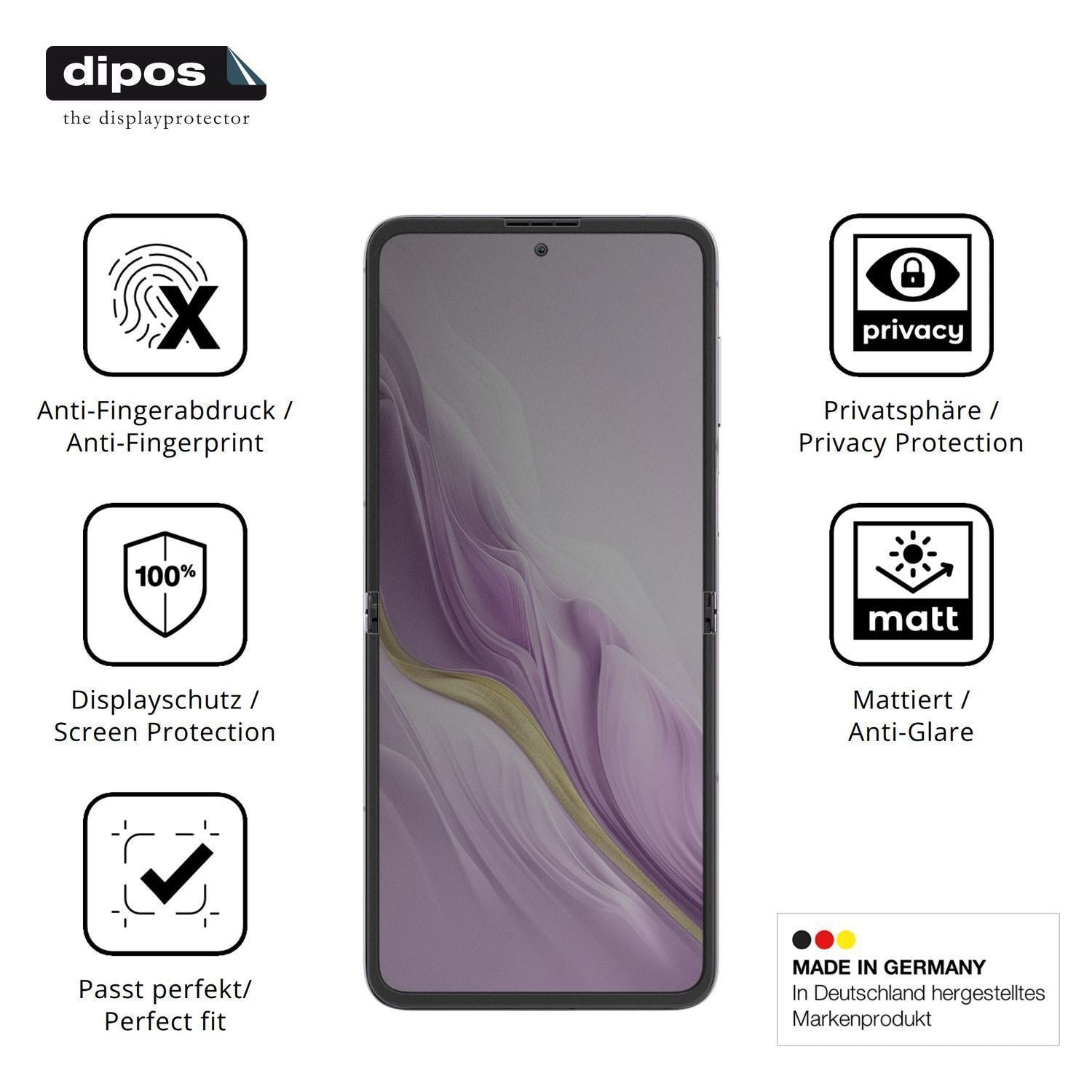 Blickschutzfolie für Blackview Hero 10 Aussenseite (5)