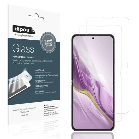 2x 9H Schutzfolie für Blackview Hero 10 Aussenseit (1)