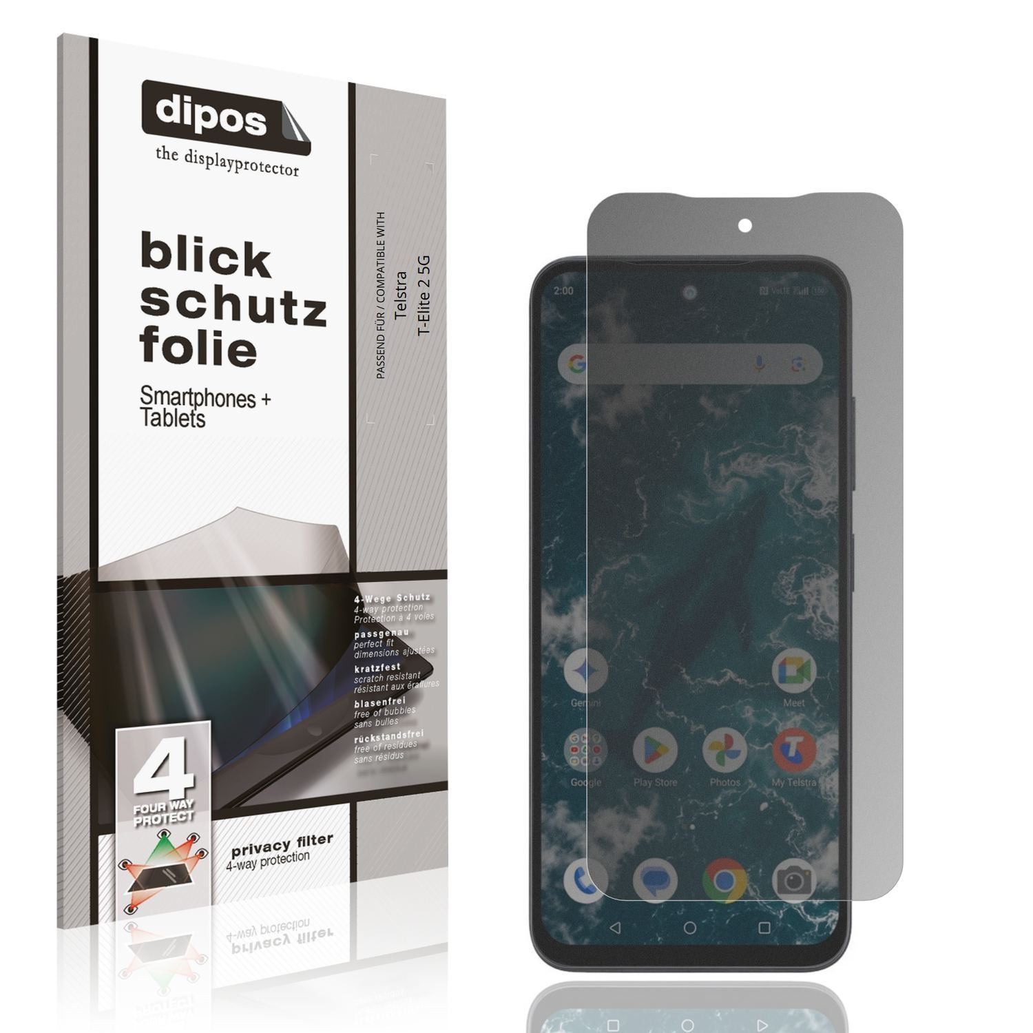Blickschutzfolie für Telstra T-Elite 2 5G matt Sch (1)