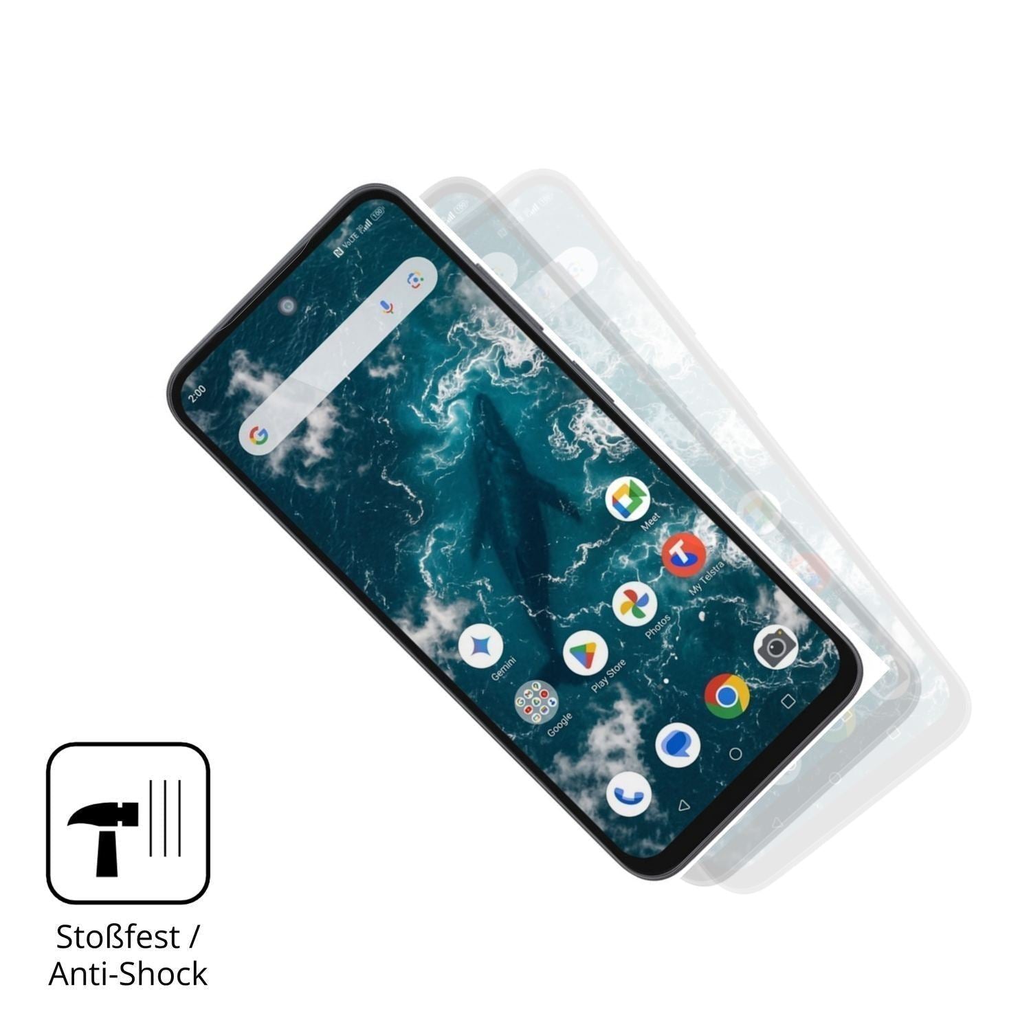2x 9H Schutzfolie für Telstra T-Elite 2 5G Panzerf (4)