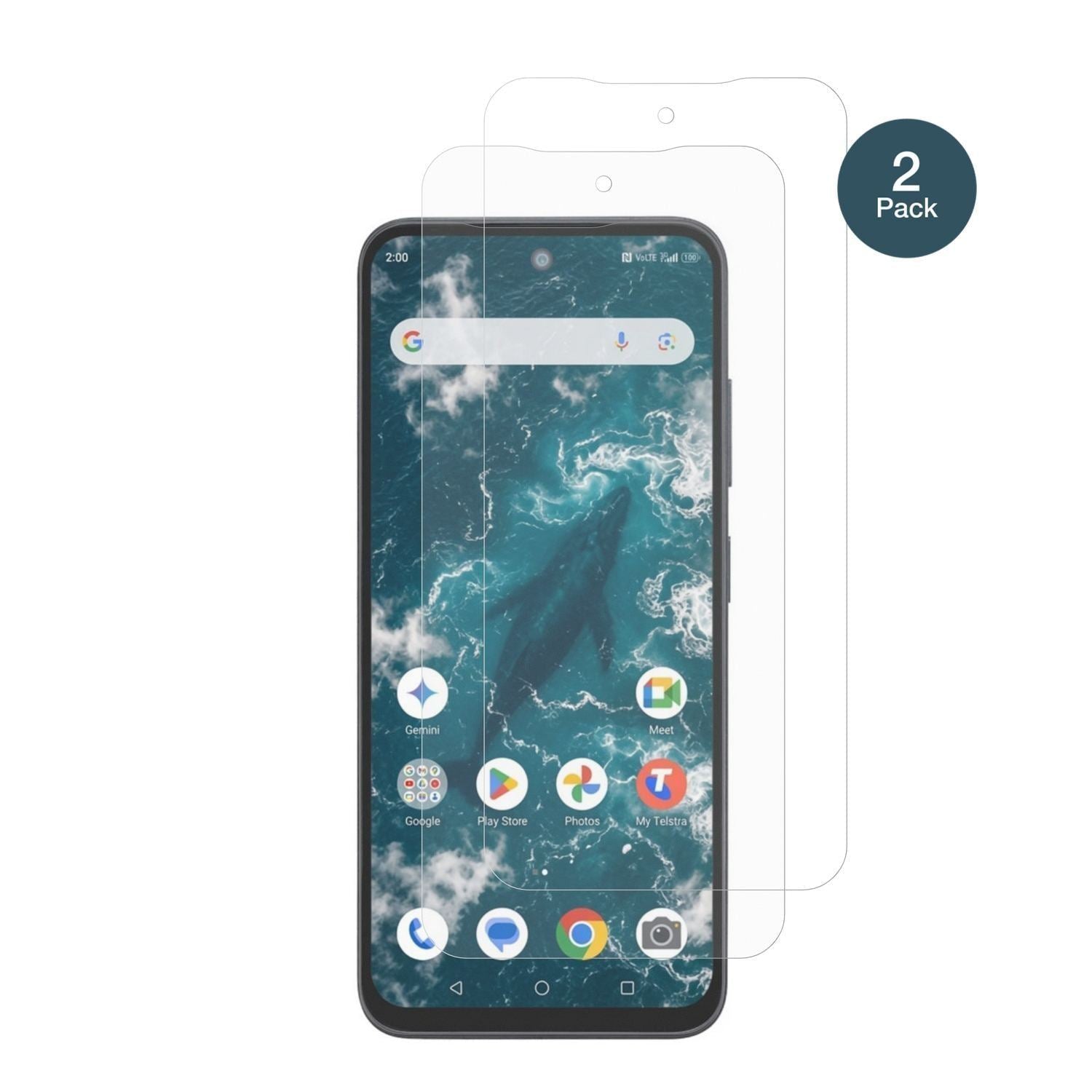2x 9H Schutzfolie matt für Telstra T-Elite 2 5G Pa (2)