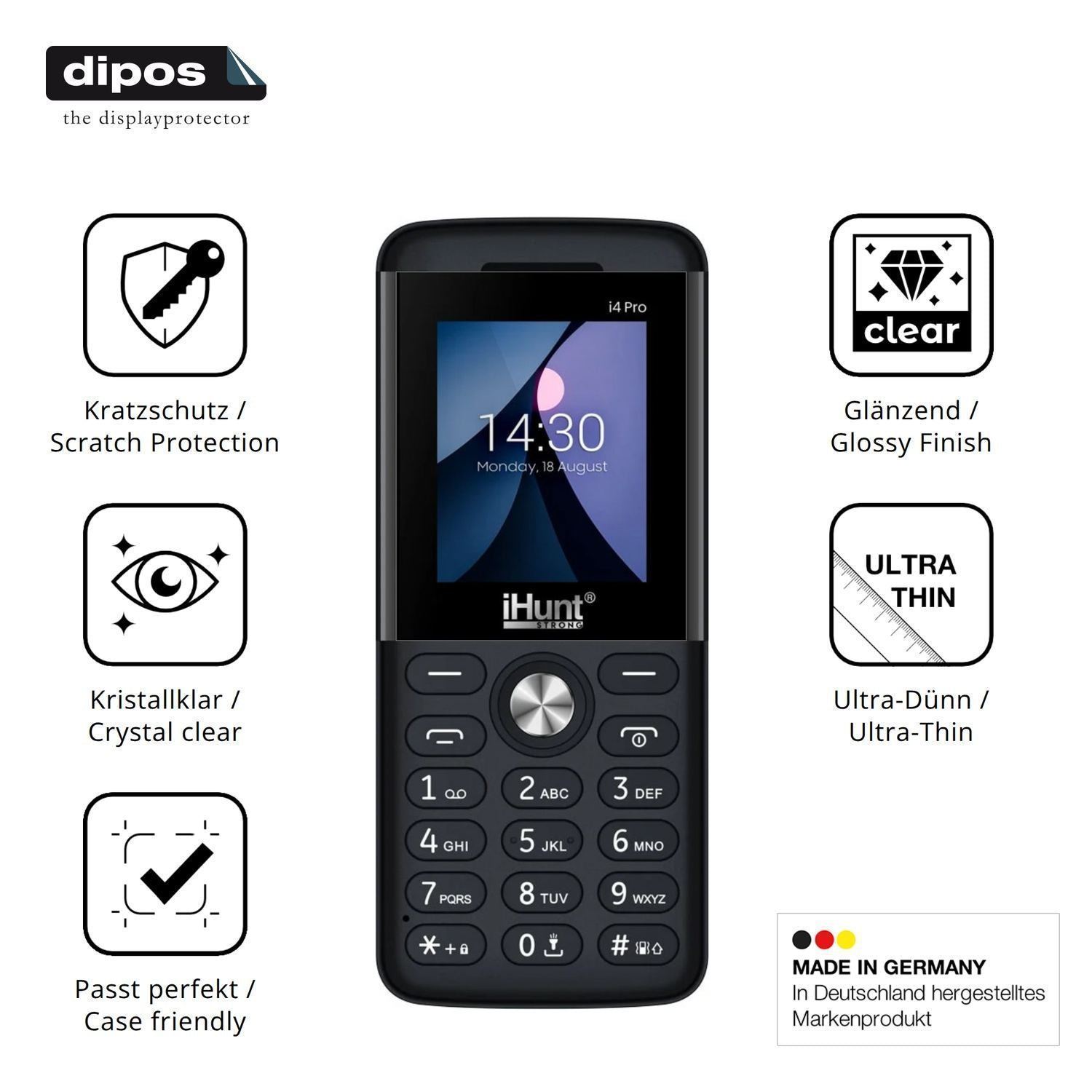 4x Schutzfolie klar für iHunt i4 Pro Display-Schut (7)