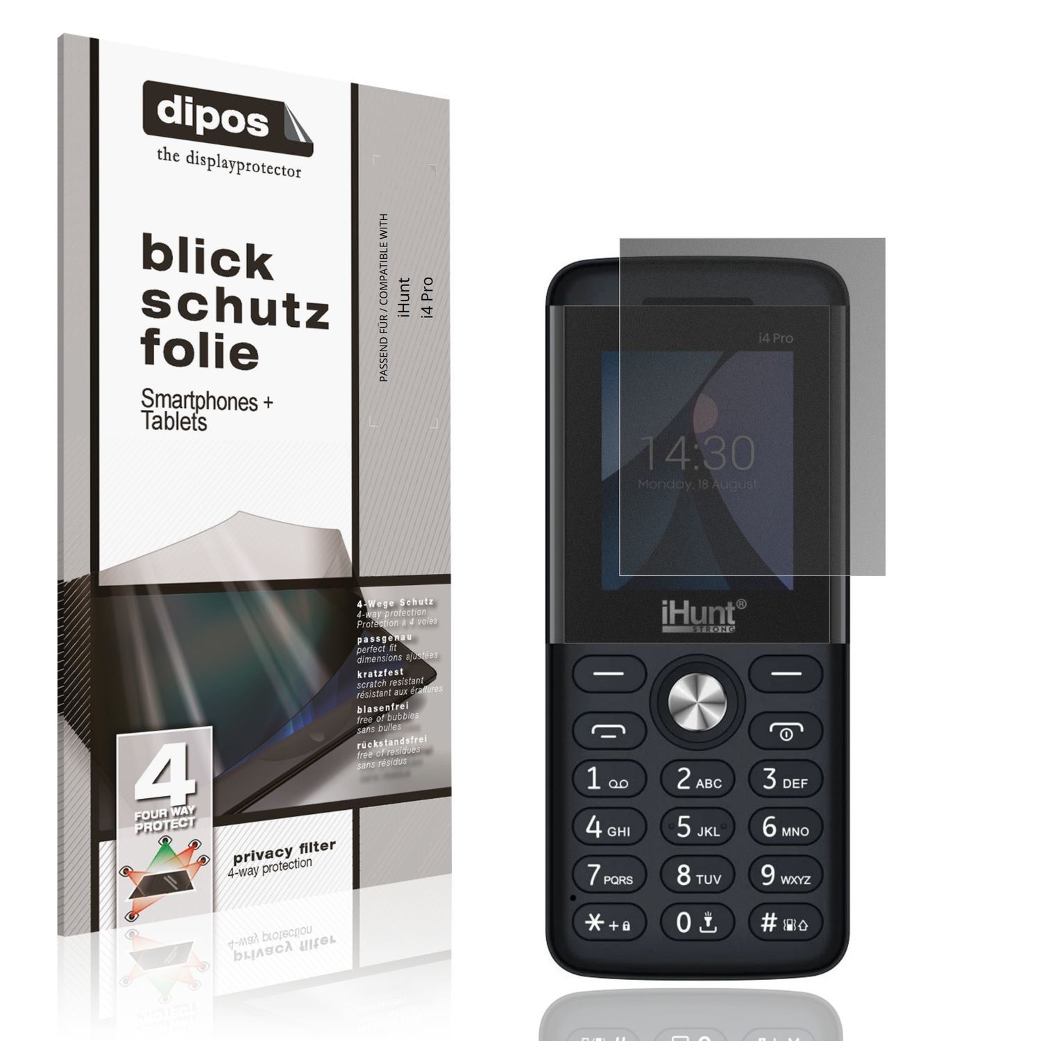 Blickschutzfolie für iHunt i4 Pro matt Schutzfolie (1)