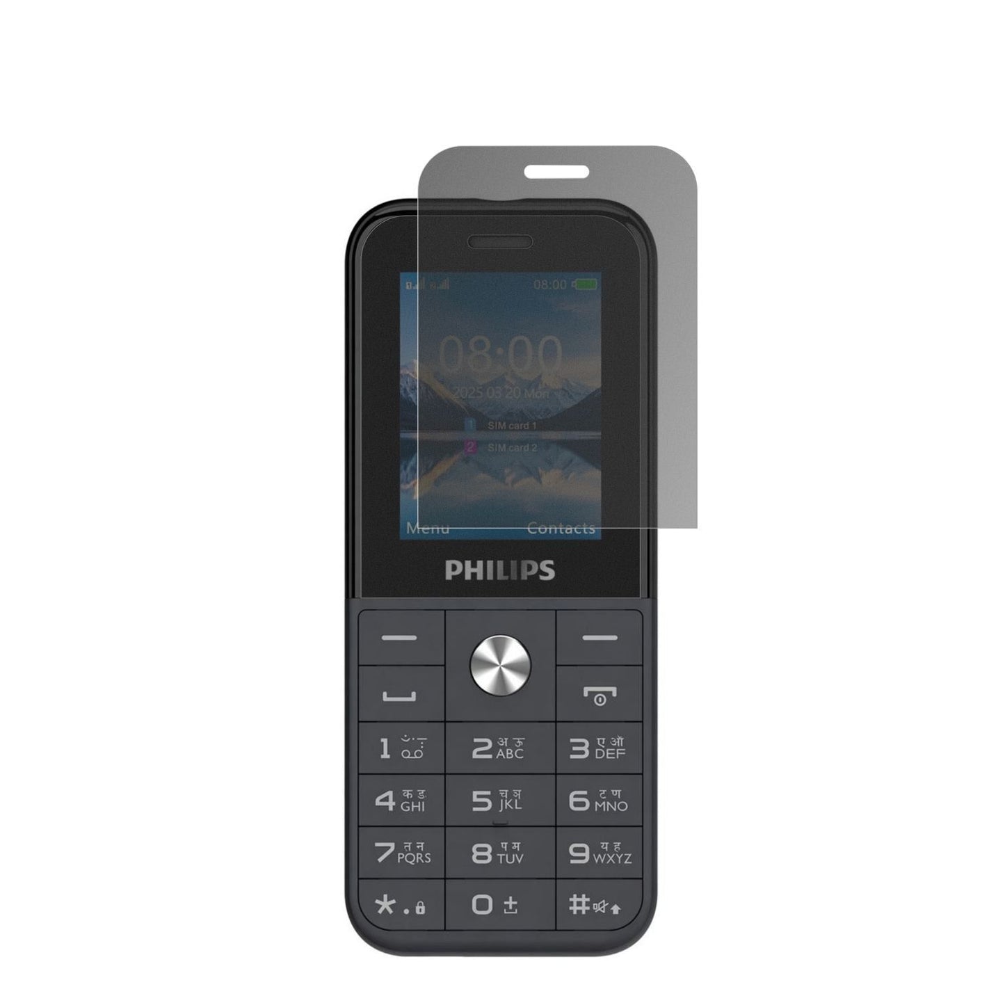 Blickschutzfolie für Philips E2102 matt Schutzfoli (2)