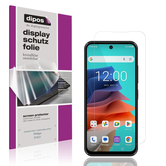 4x Schutzfolie klar für Philips S7221 Display-Schu (1)