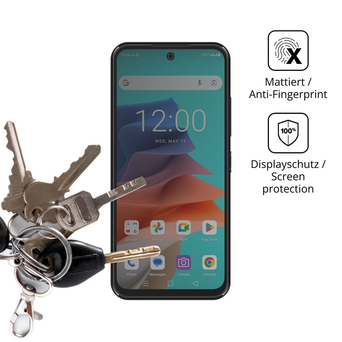 Blickschutzfolie für Philips S7221 matt Schutzfoli (3)