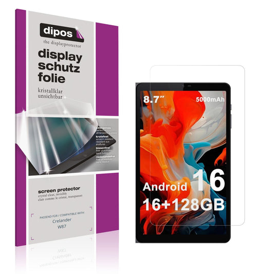 2x Schutzfolie klar für Crelander W87 Display-Schu (1)