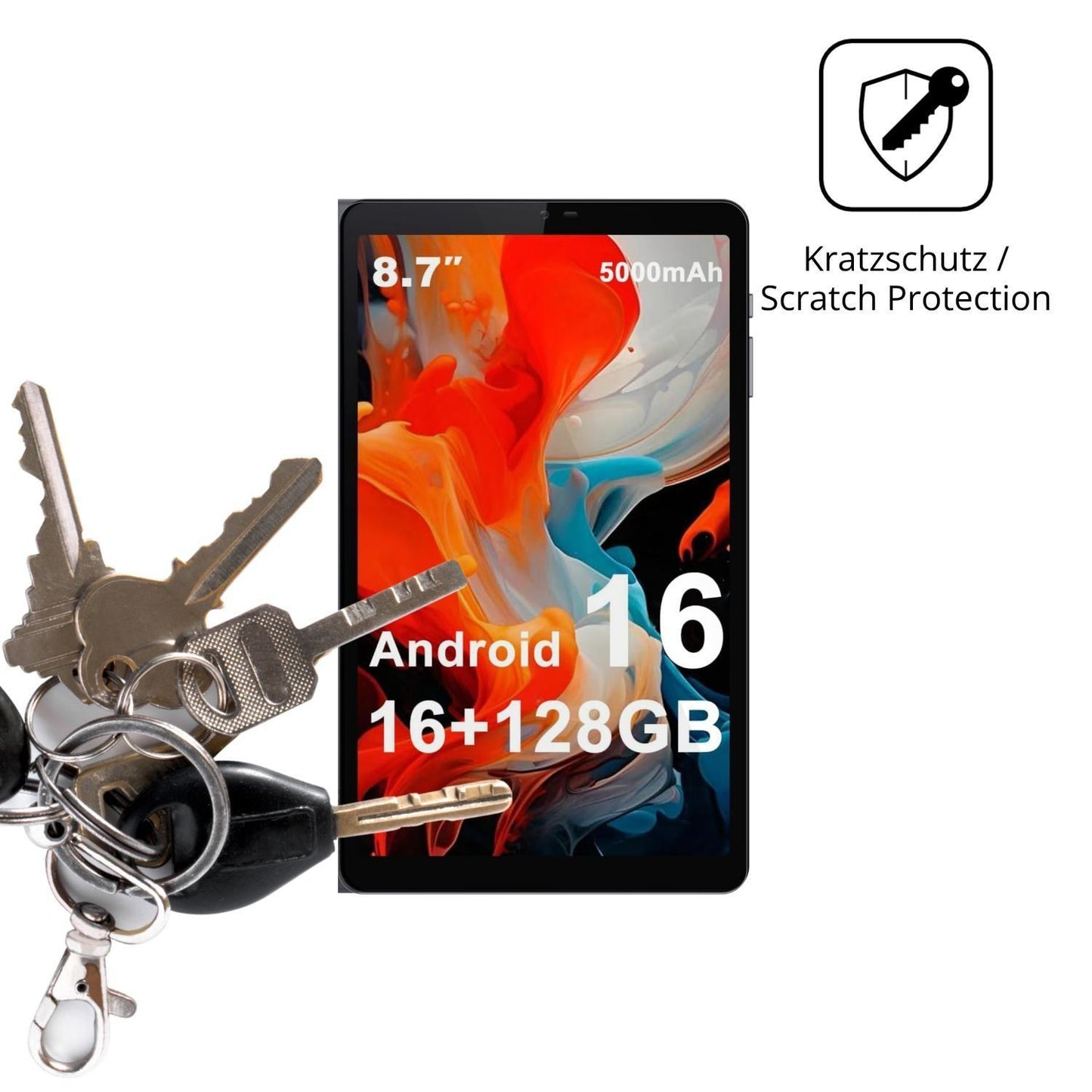 2x Schutzfolie klar für Crelander W87 Display-Schu (4)