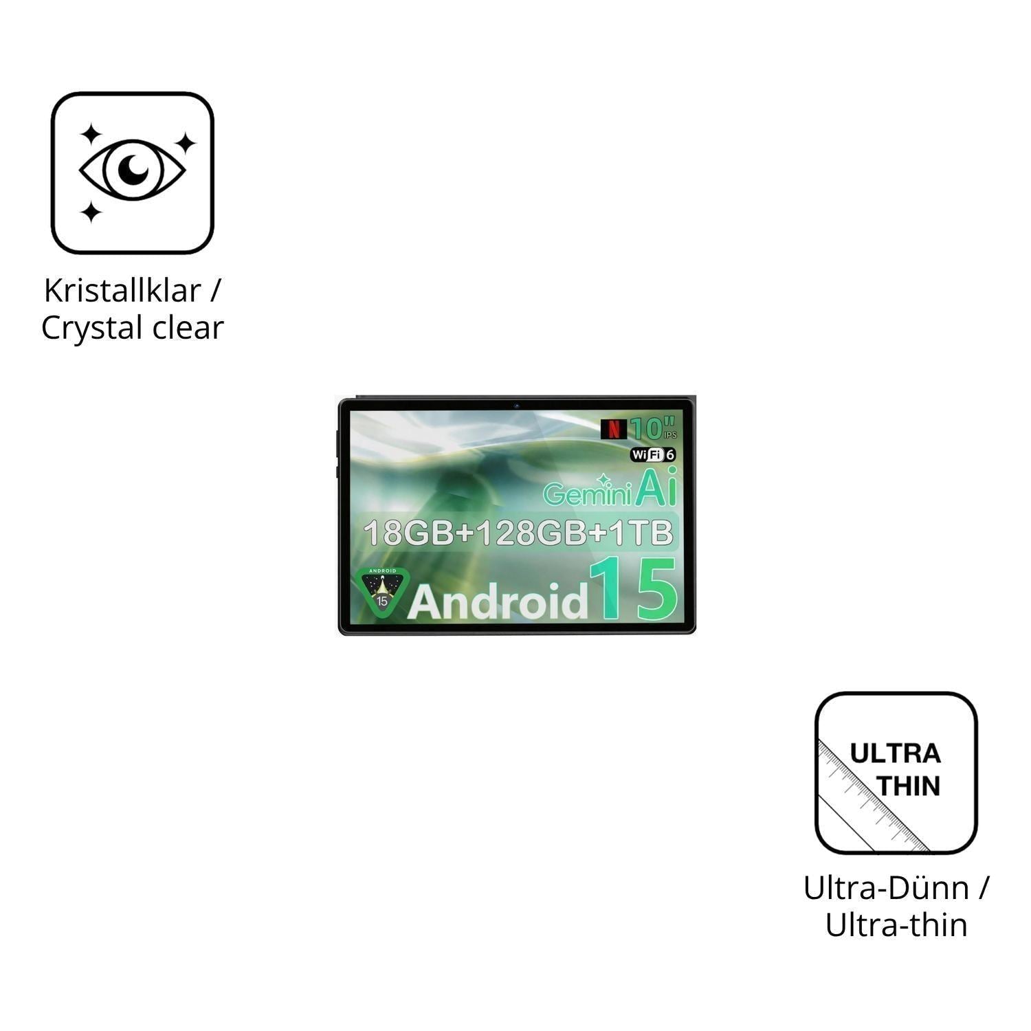 2x Schutzfolie klar für UBDXBD Z90 Display-Schutzf (5)
