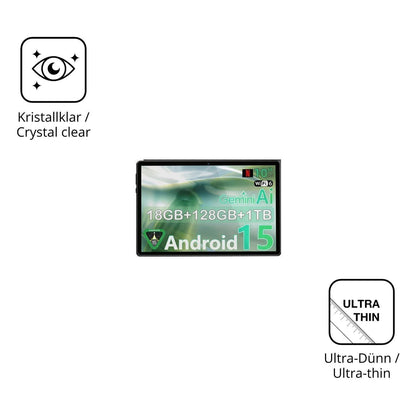 2x Schutzfolie klar für UBDXBD Z90 Display-Schutzf (5)