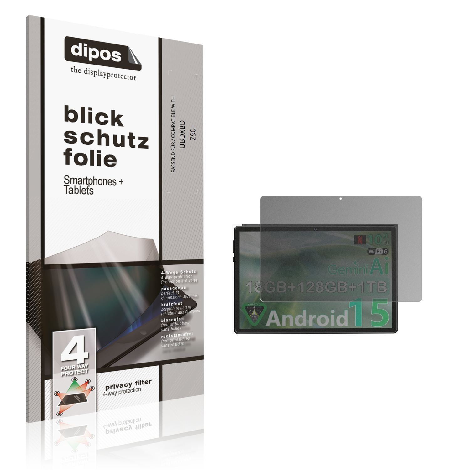 Blickschutzfolie für UBDXBD Z90 matt Schutzfolie P (1)
