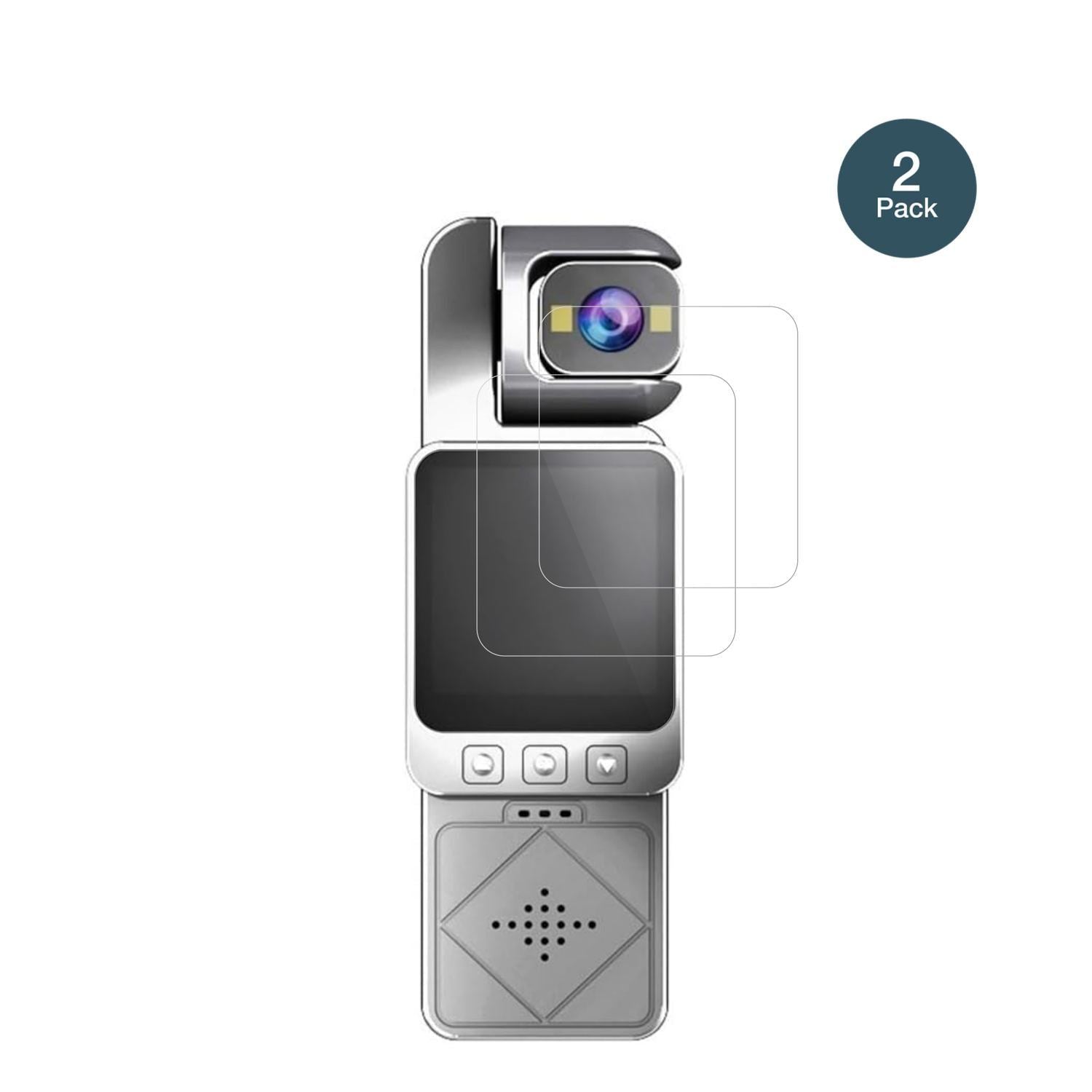 2x 9H Schutzfolie für ARMYJY Clip-On Body Cam Panz (2)