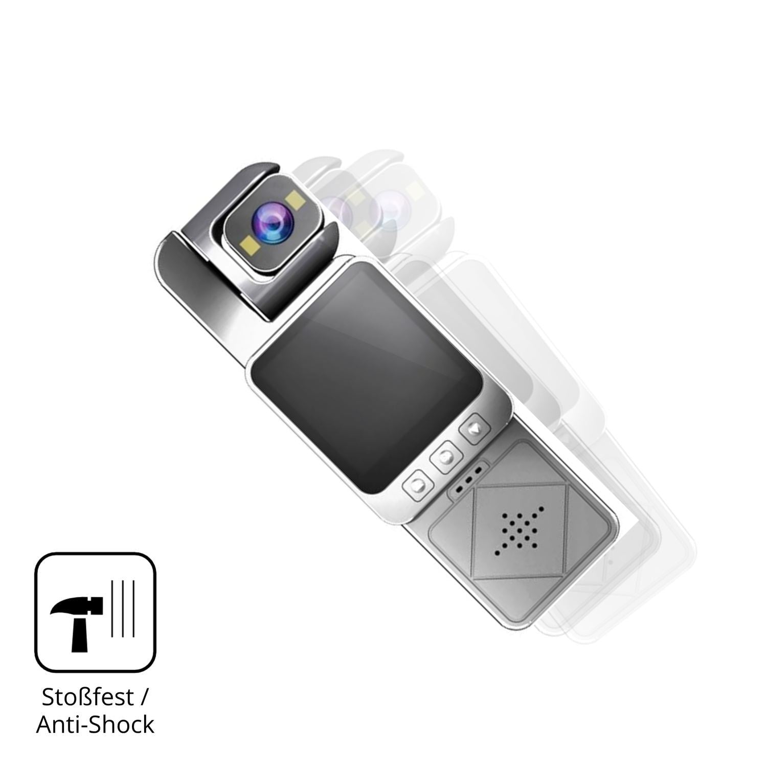 2x 9H Schutzfolie für ARMYJY Clip-On Body Cam Panz (4)