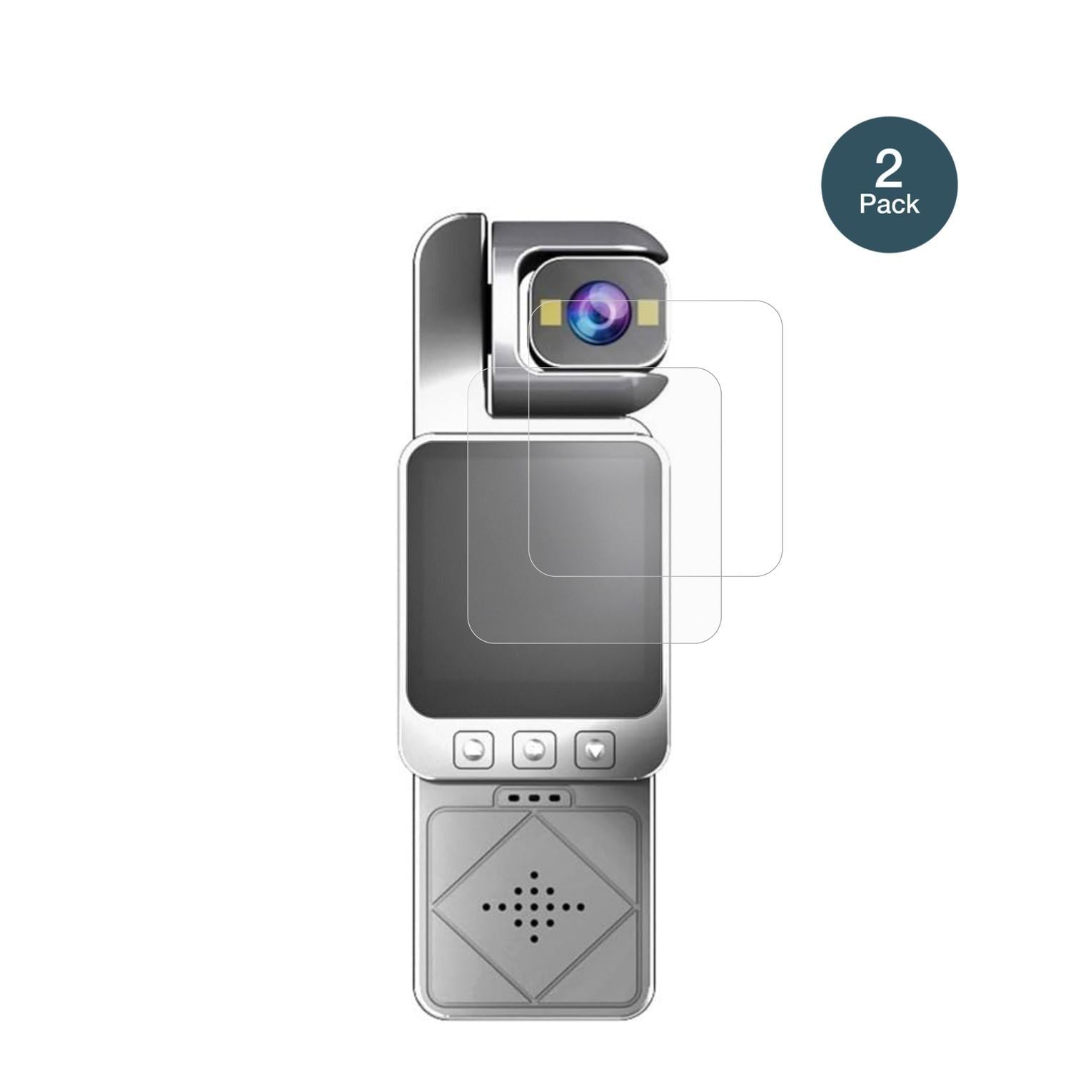 2x 9H Schutzfolie matt für ARMYJY Clip-On Body Cam (2)