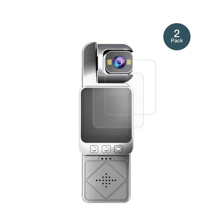 2x 9H Schutzfolie matt für ARMYJY Clip-On Body Cam (2)