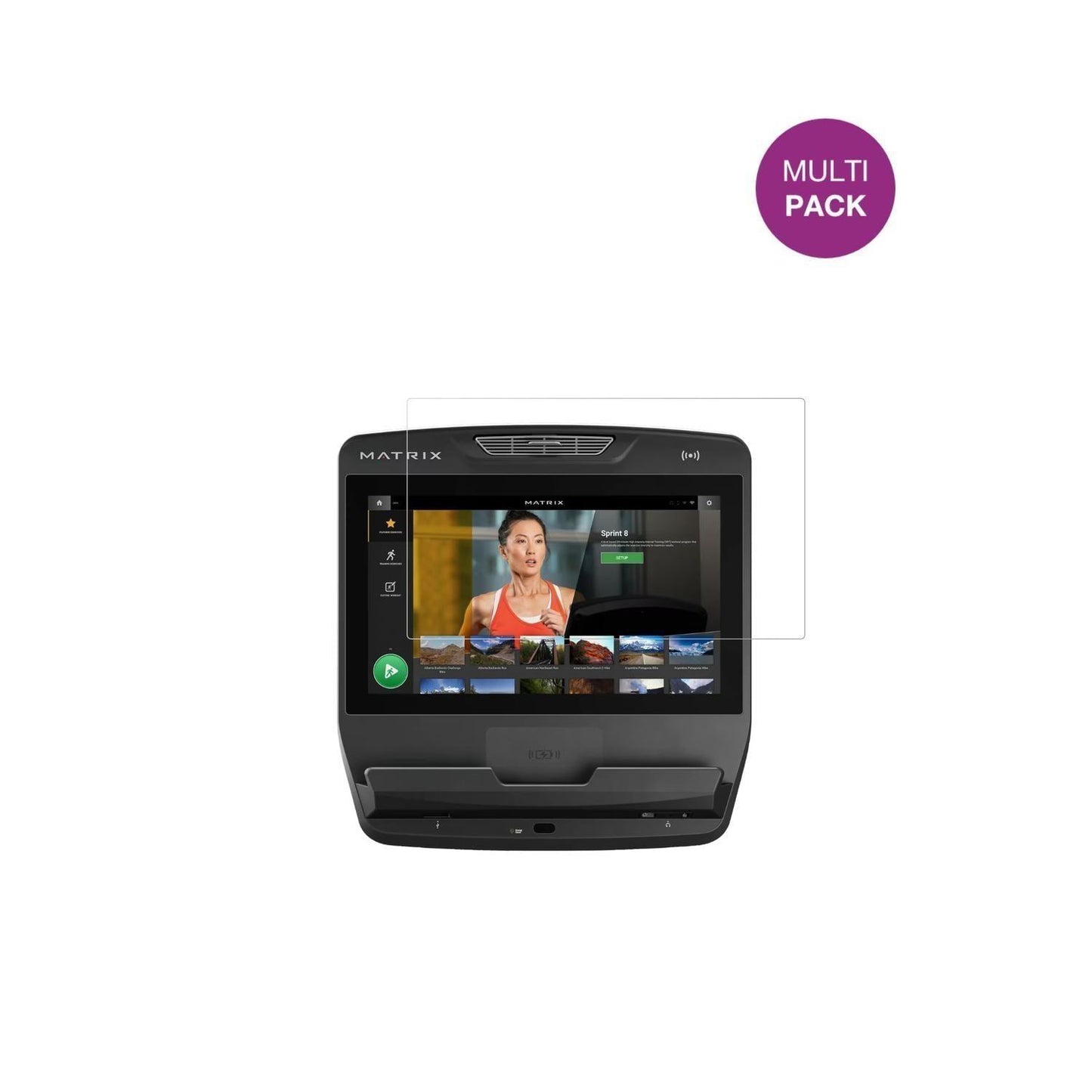 2x Schutzfolie klar für Matrix Touch XL Konsole 22 (2)
