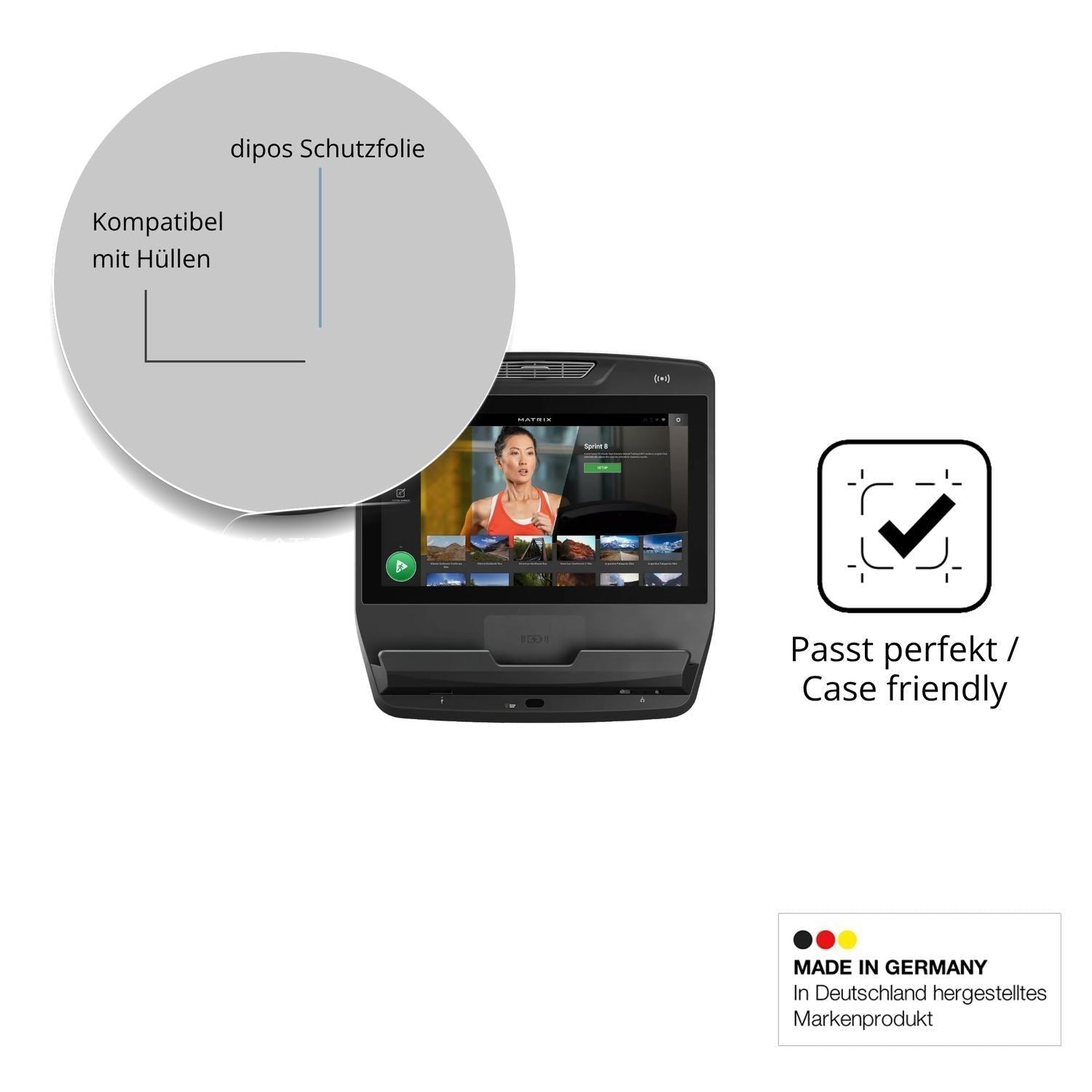 2x Schutzfolie klar für Matrix Touch XL Konsole 22 (6)