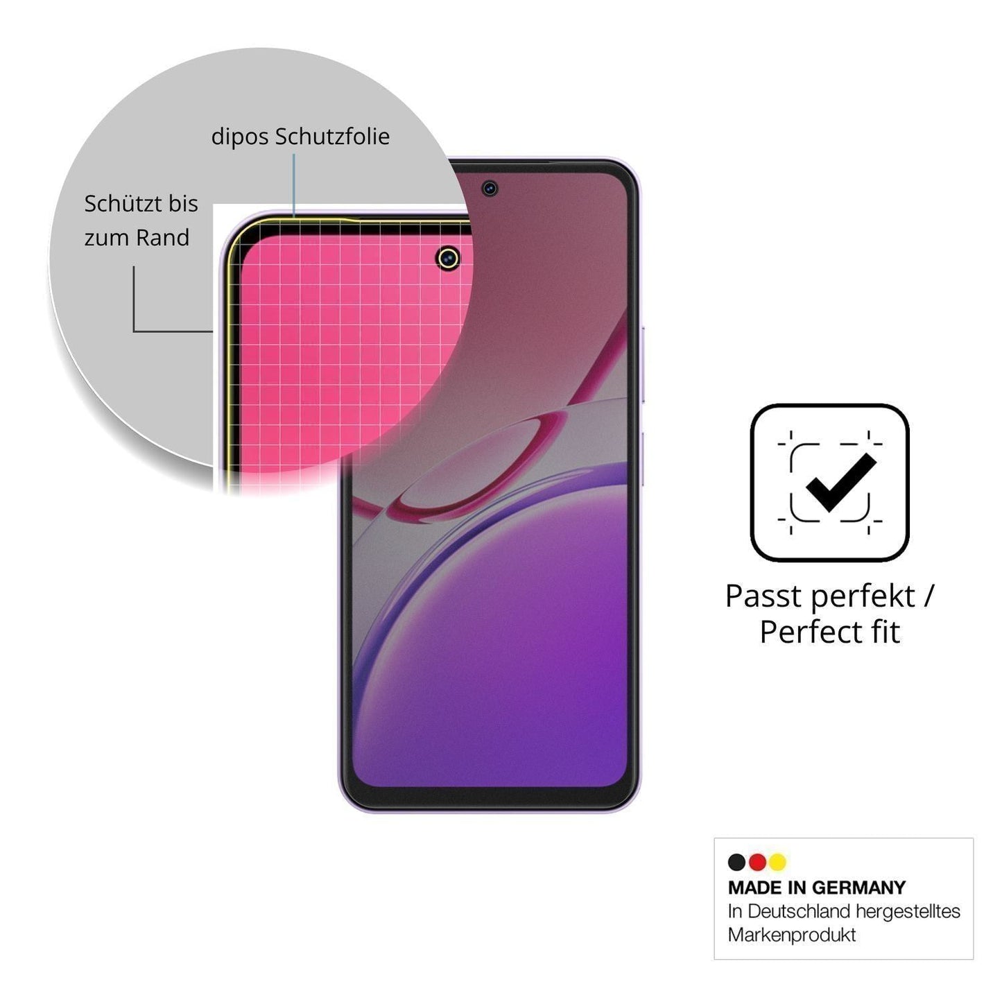 Full Cover Privacy Blickschutzfolie für Vivo Y31s  (4)