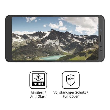 2x Full Cover Schutzfolie matt für Xiaomi Redmi No (5)